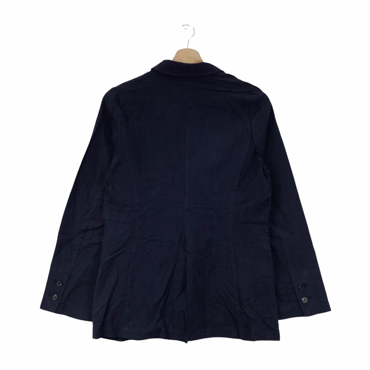 Japanese Brand TITIVATE CLOTHING Japanese Brand Blue Cotton Blazer Coat Size US M / EU 48-50 / 2 - 2 Thumbnail