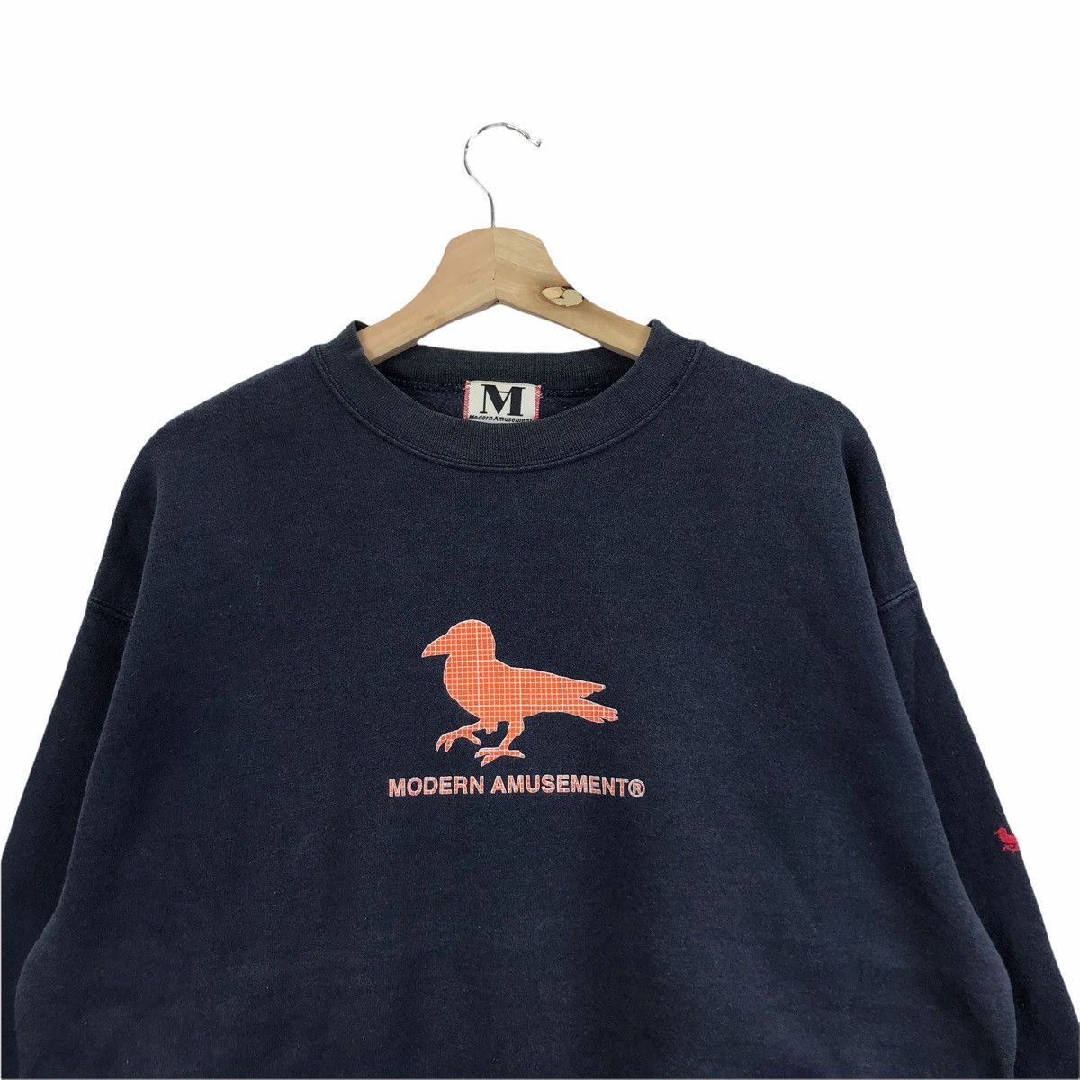 Modern Amusement MODERN AMUSEMENT Bird Japanese Brand Blue Sweatshirt Size US L / EU 52-54 / 3 - 3 Thumbnail