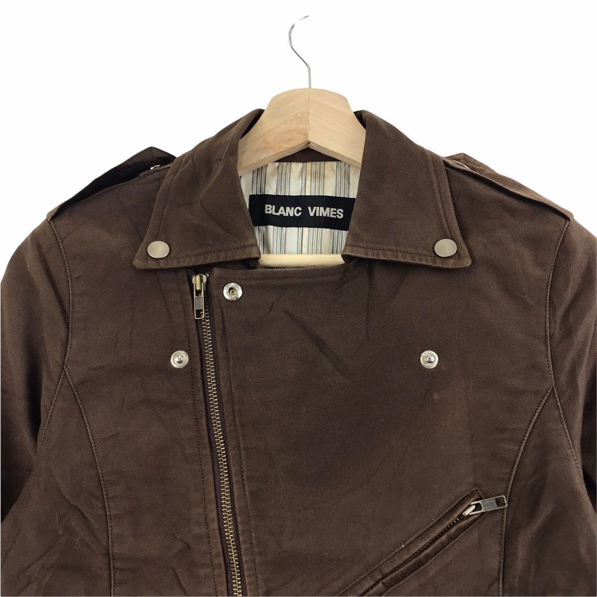 Other BLANC VIMES Double Collar Japan Perfecto Biker Jacket Size US XS / EU 42 / 0 - 3 Thumbnail