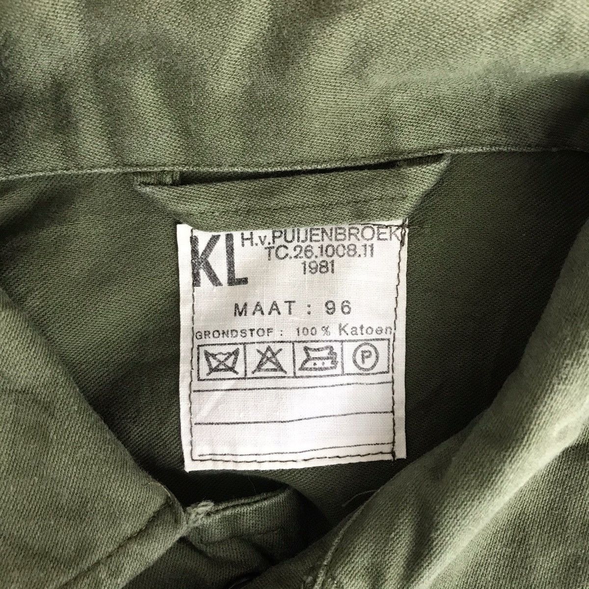 Vintage Vintage 80s KL H.V. PUIJENBROEK France Army Parka Jacket Size US S / EU 44-46 / 1 - 3 Thumbnail