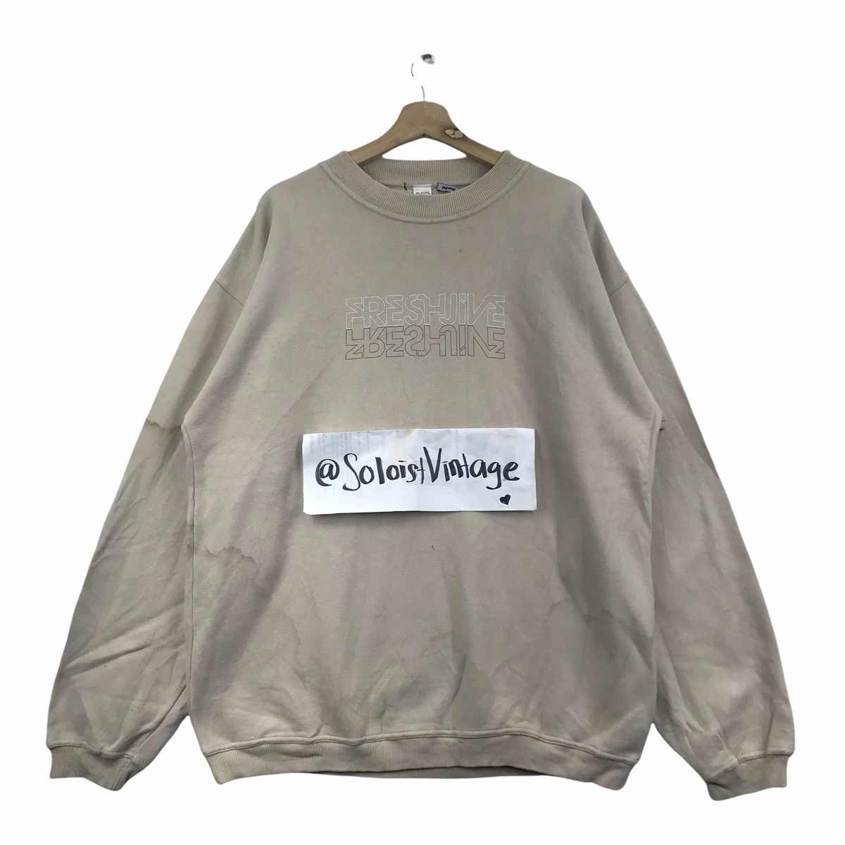 Freshjive Vintage 90s FRESHJIVE Streetwear Hip Hop Sweatshirt Size US M / EU 48-50 / 2 - 1 Thumbnail
