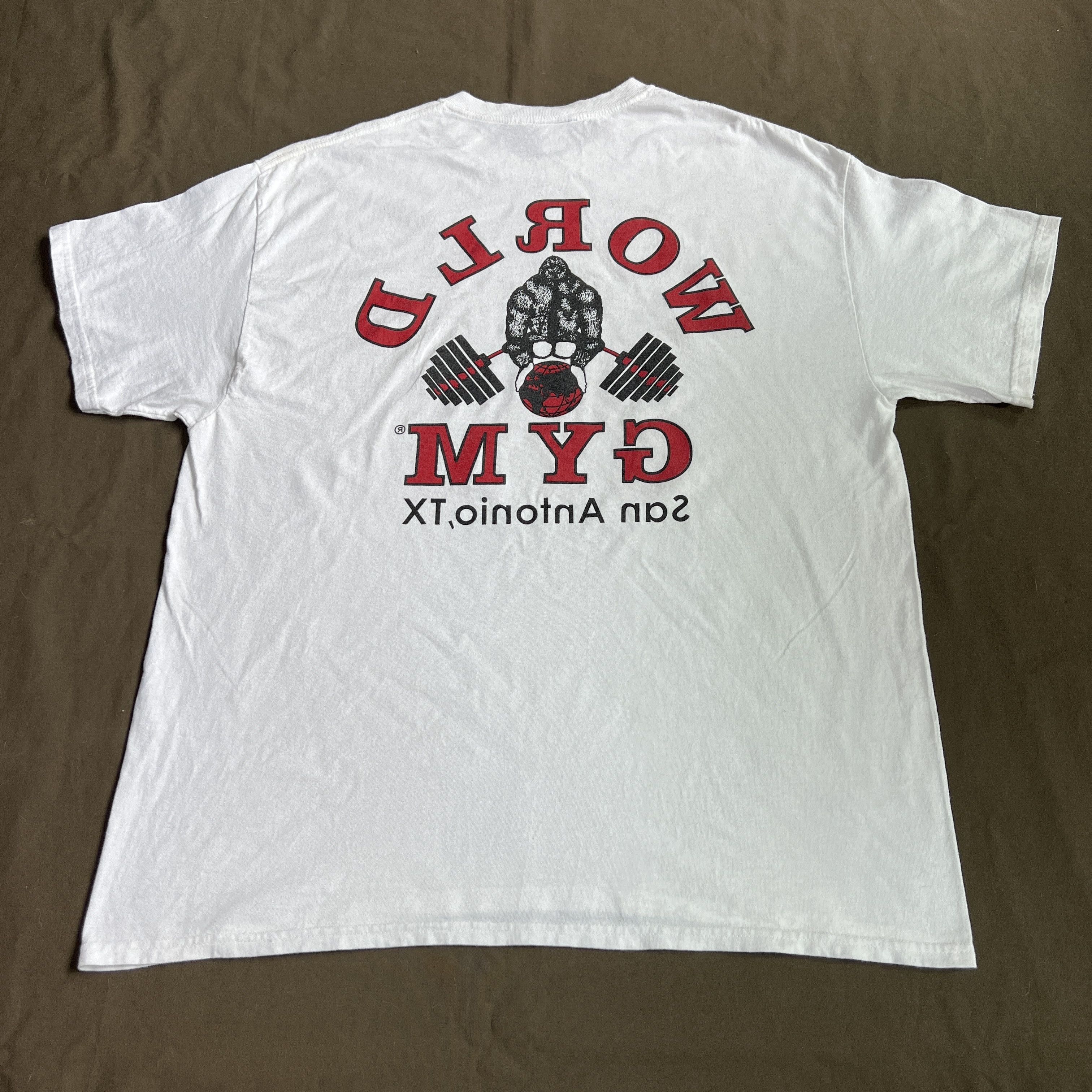 Vintage Vintage Y2K World Gym Fitness Promo Tee Shirt XL Size US XL / EU 56 / 4 - 5 Thumbnail