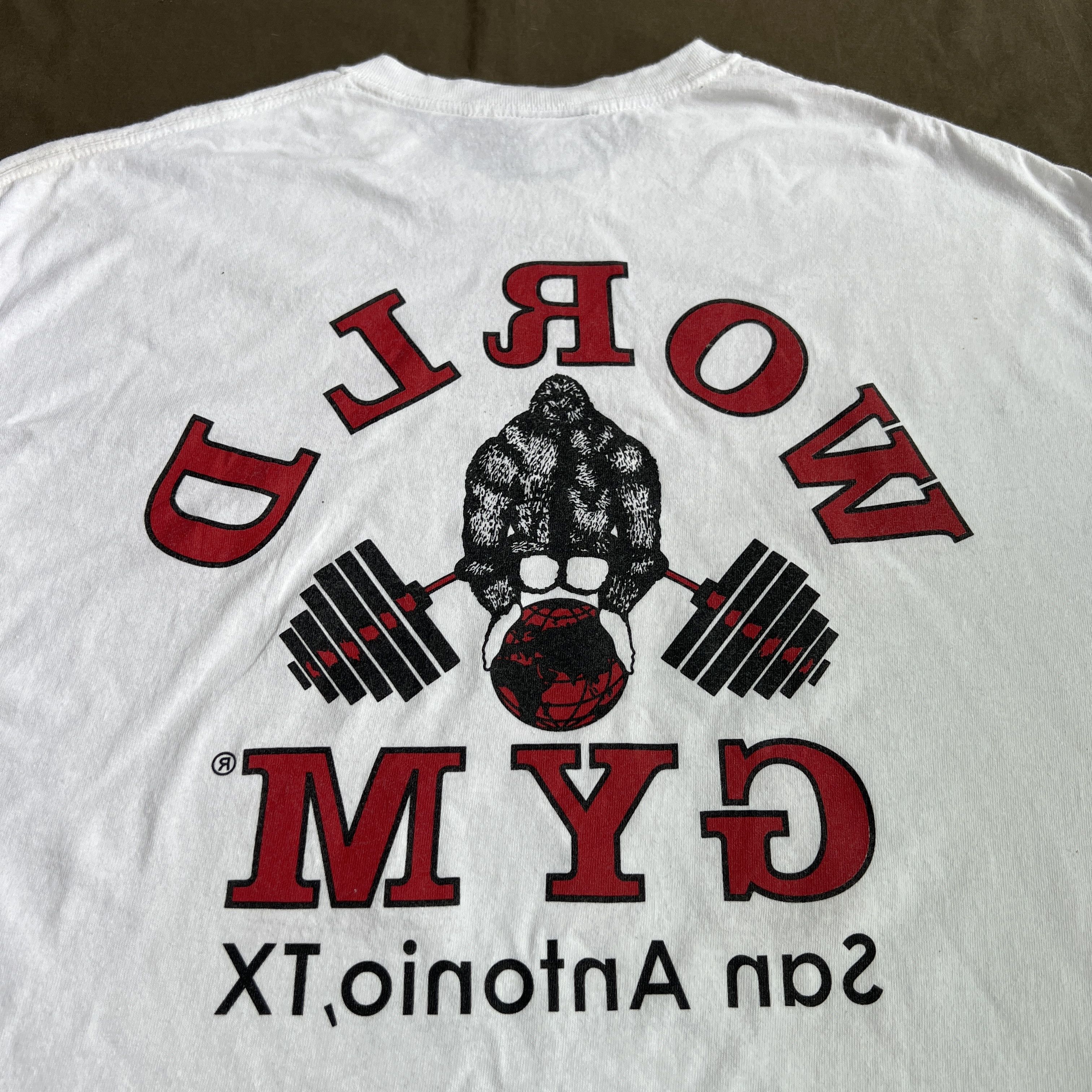 Vintage Vintage Y2K World Gym Fitness Promo Tee Shirt XL Size US XL / EU 56 / 4 - 6 Thumbnail