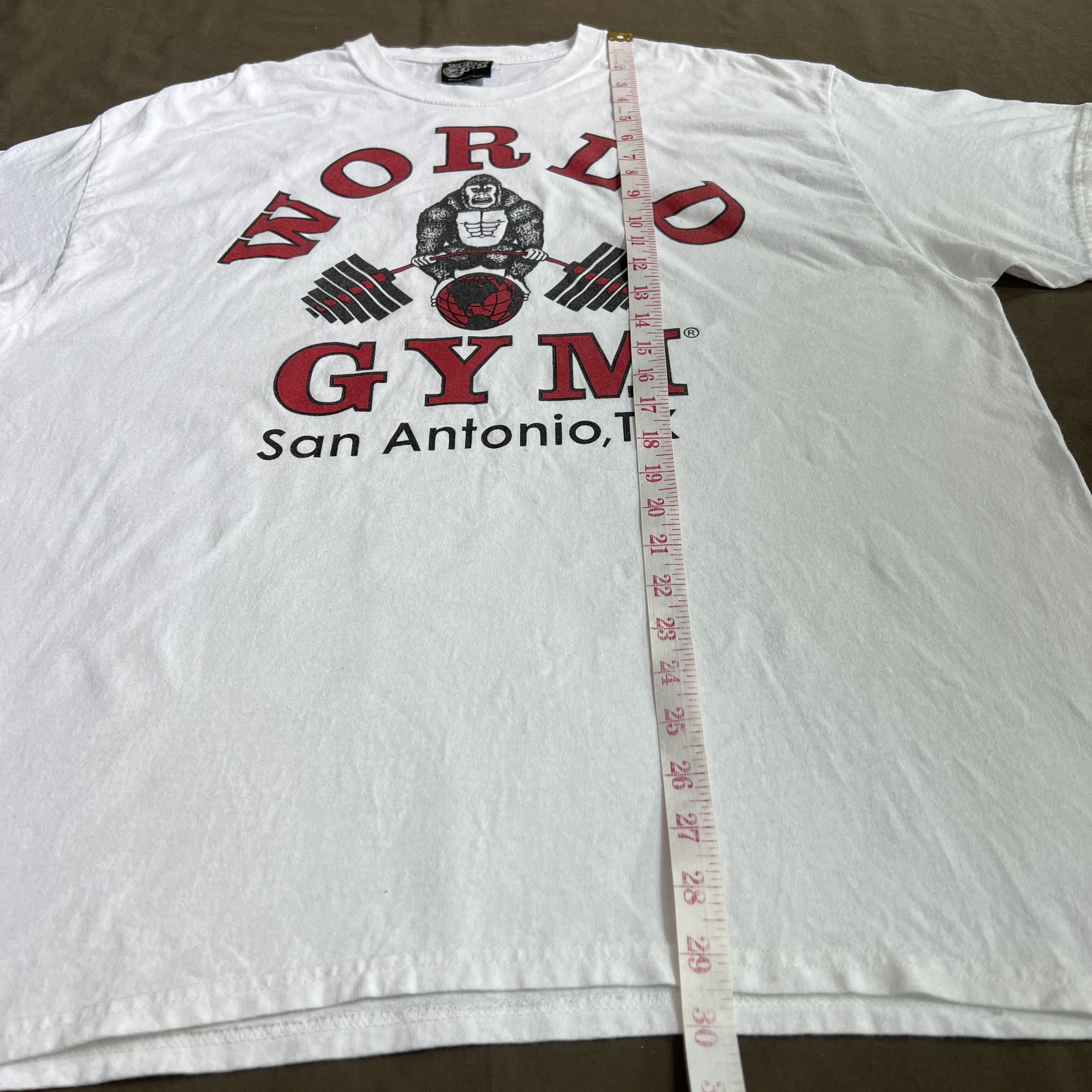 Vintage Vintage Y2K World Gym Fitness Promo Tee Shirt XL Size US XL / EU 56 / 4 - 8 Thumbnail