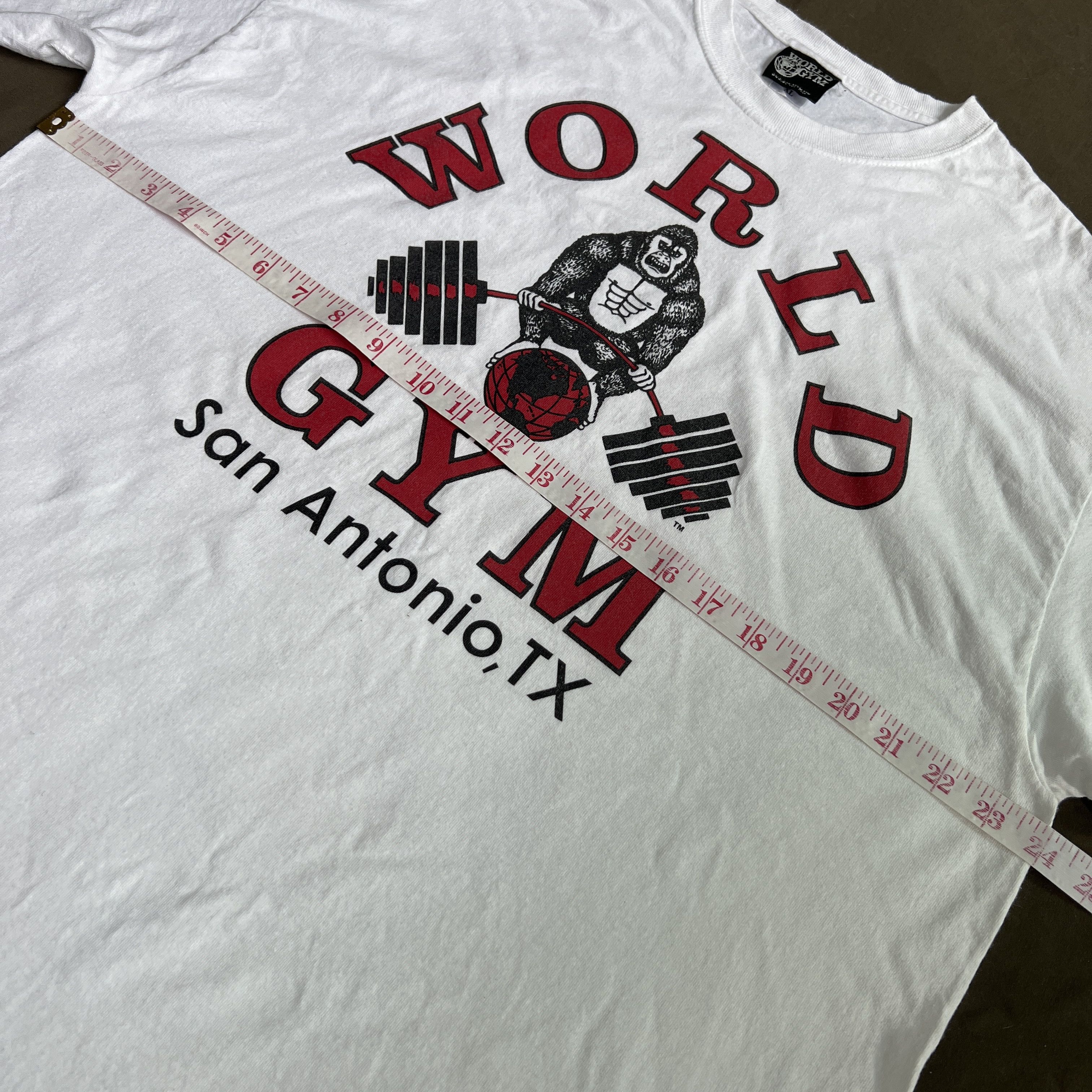 Vintage Vintage Y2K World Gym Fitness Promo Tee Shirt XL Size US XL / EU 56 / 4 - 7 Thumbnail