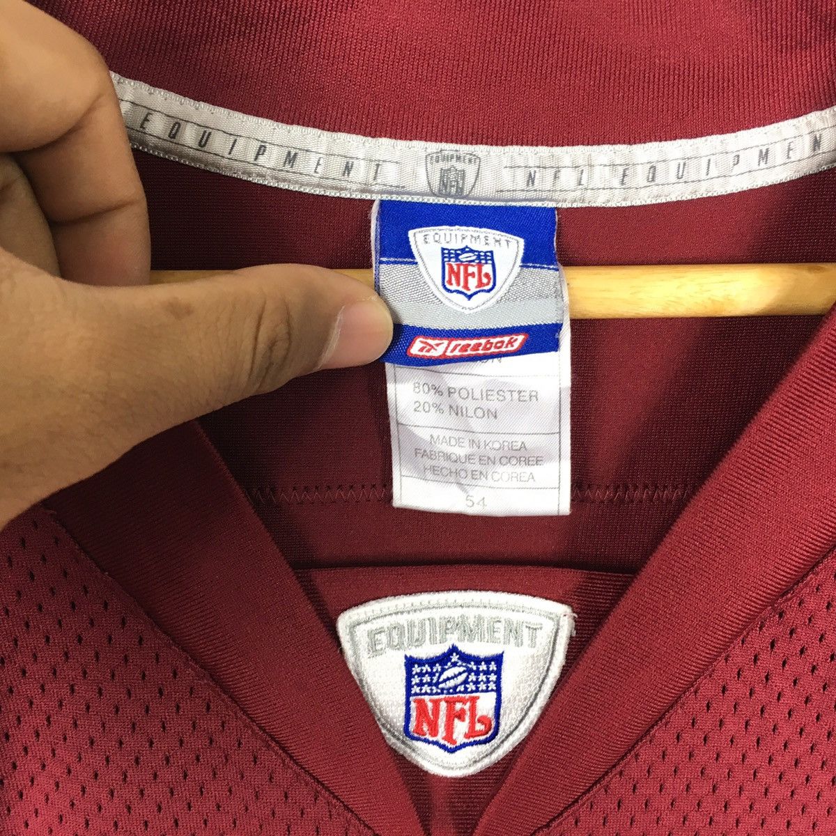 NFL REDSKINS SMOOT #21 NFL REEBOK Football League Red Jersey Size US L / EU 52-54 / 3 - 3 Thumbnail
