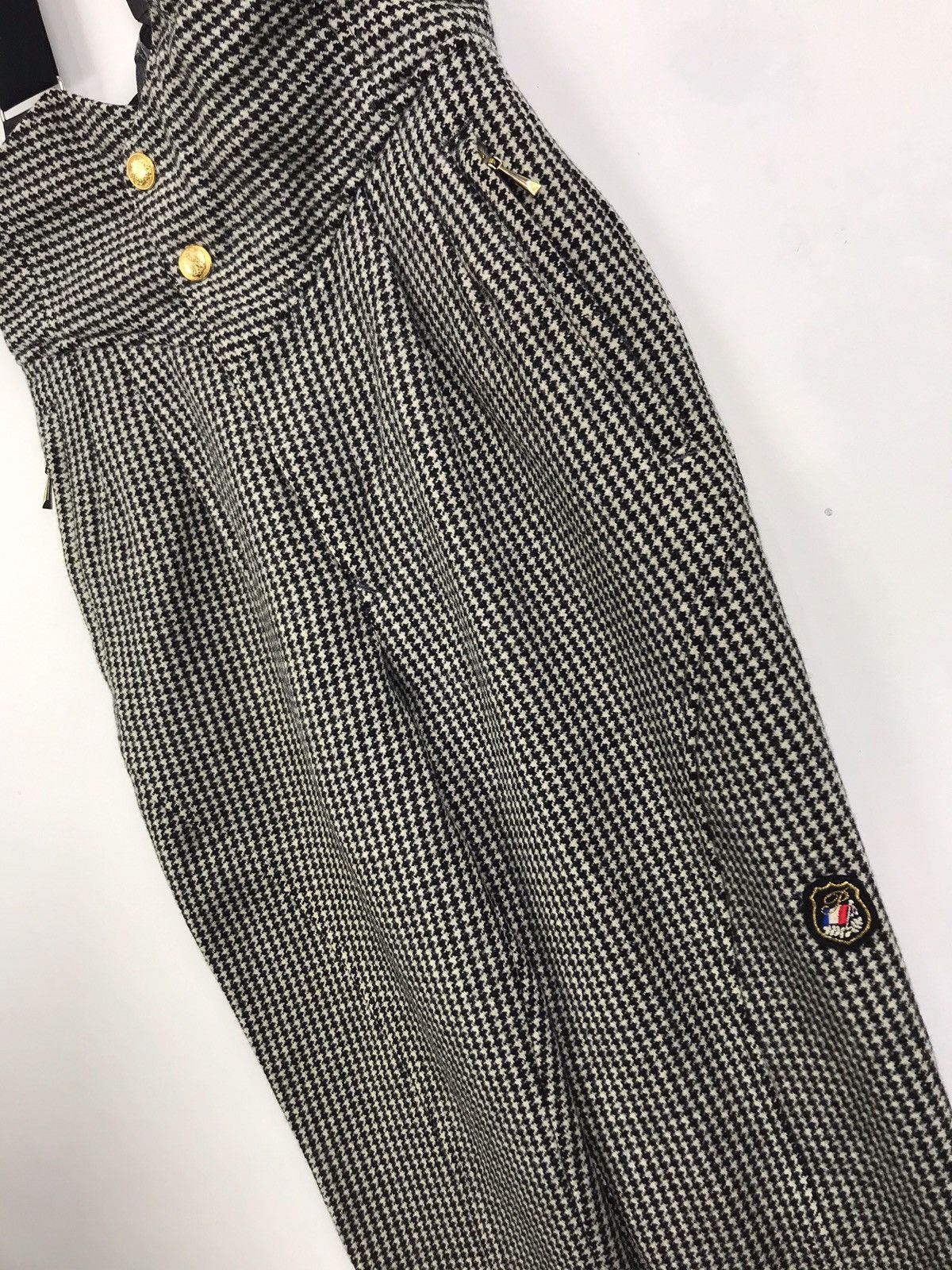 Vintage PREMIER Japanese Brand Check Punk Grey Coverall Size US 26 / EU 42 - 5 Thumbnail