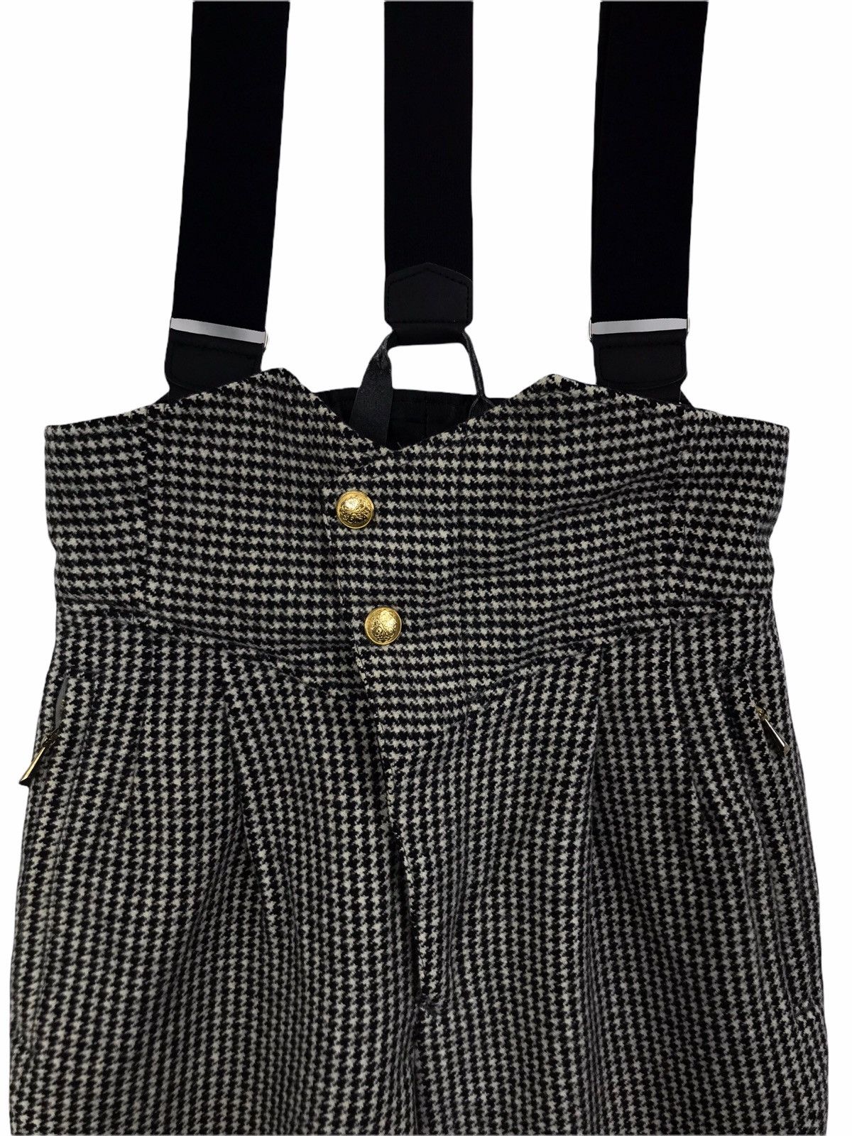 Vintage PREMIER Japanese Brand Check Punk Grey Coverall Size US 26 / EU 42 - 3 Thumbnail