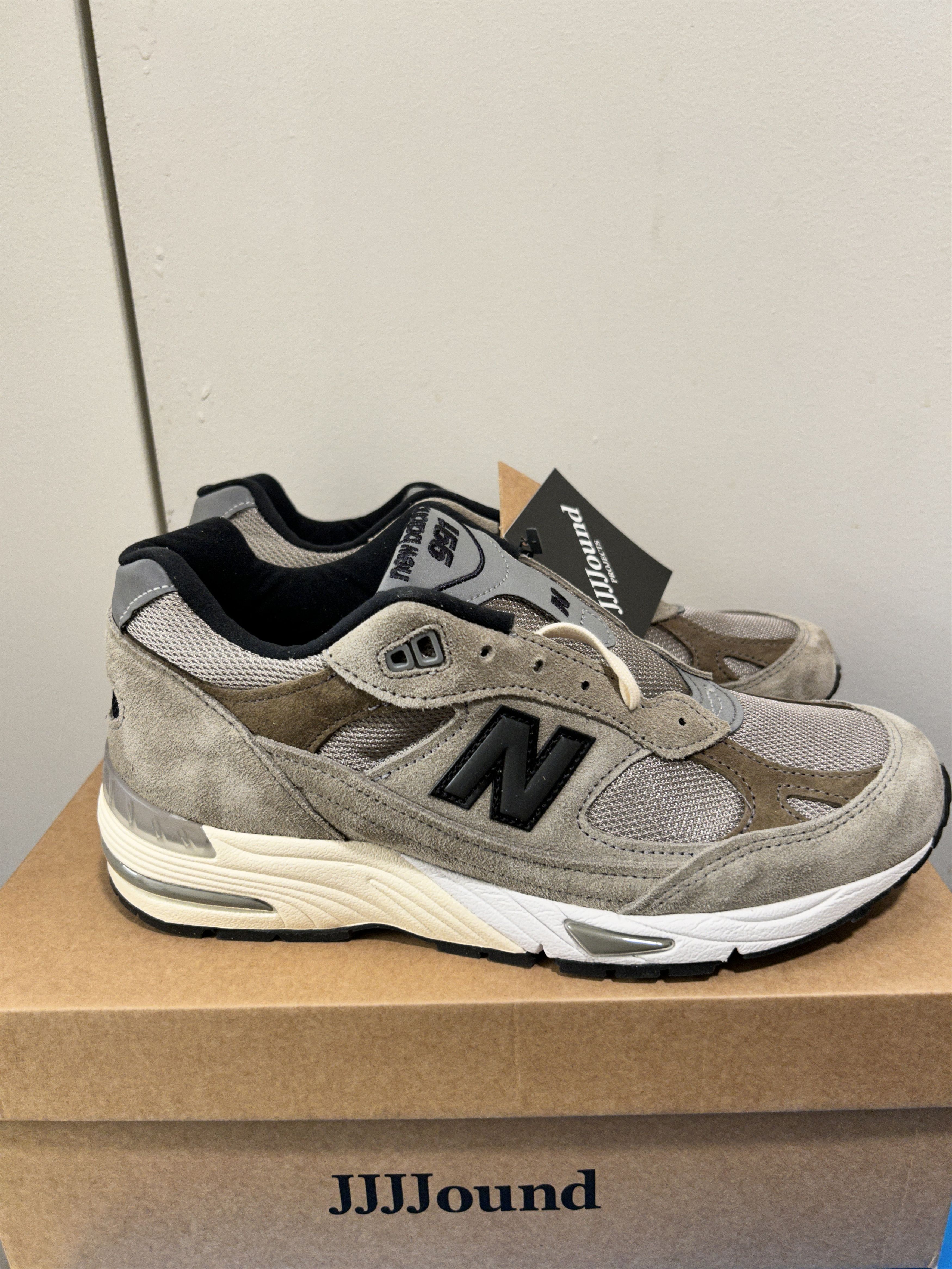 JJJJound × New Balance New Balance 991 MiUK JJJJound Grey Olive | M991JJA Size US 7 / EU 40 - 2 Thumbnail
