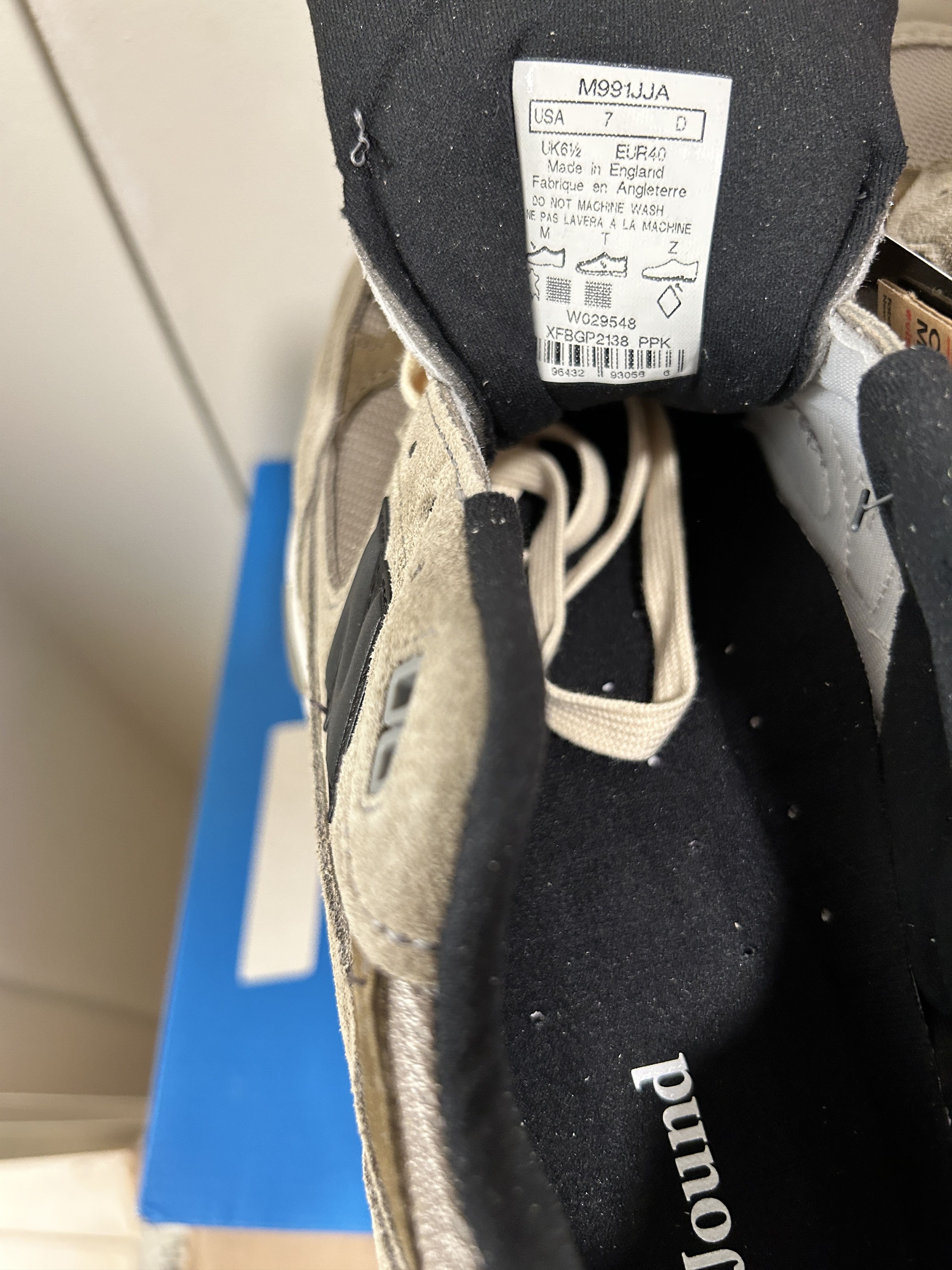 JJJJound × New Balance New Balance 991 MiUK JJJJound Grey Olive | M991JJA Size US 7 / EU 40 - 7 Thumbnail