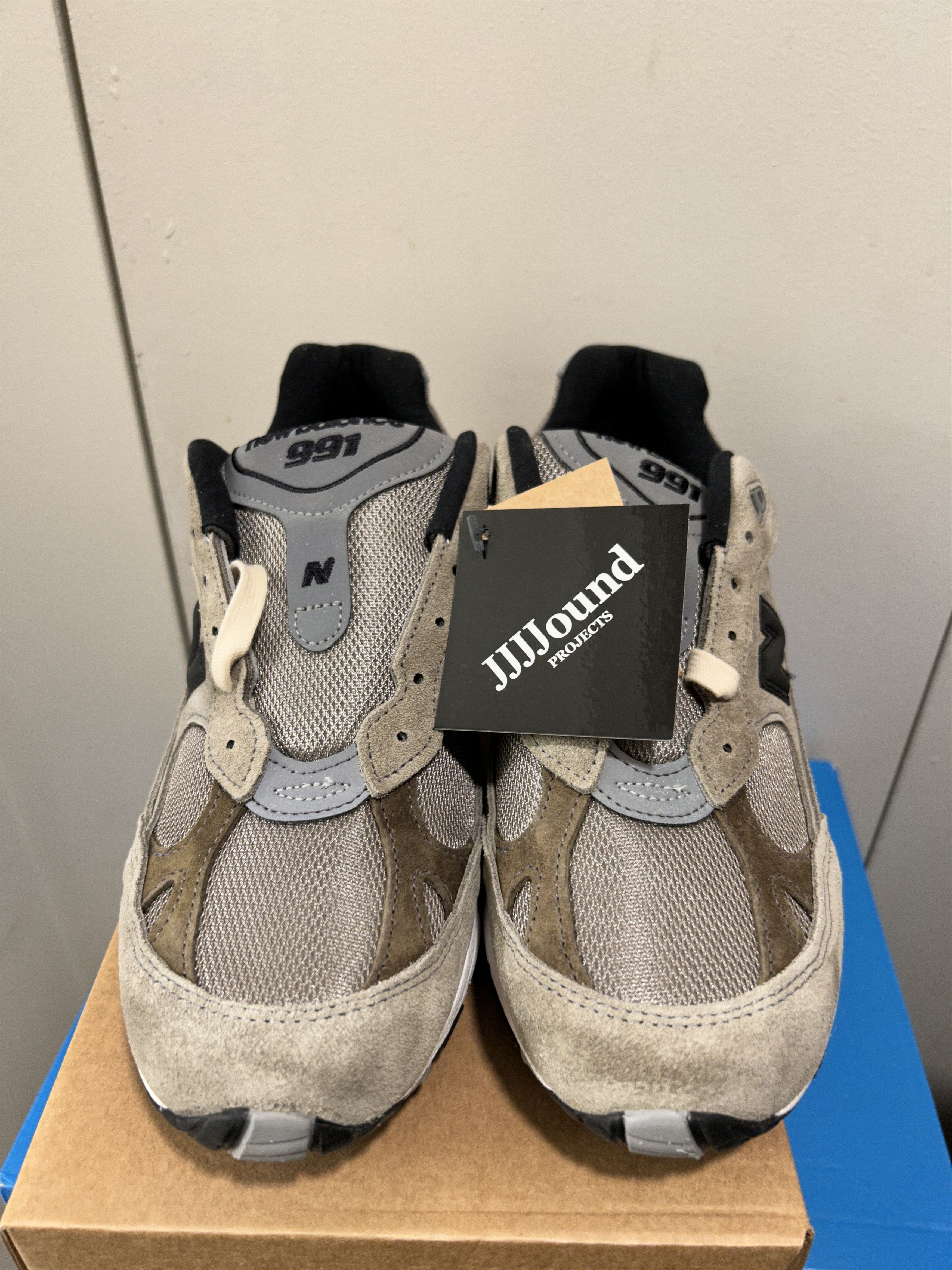 JJJJound × New Balance New Balance 991 MiUK JJJJound Grey Olive | M991JJA Size US 7 / EU 40 - 3 Thumbnail