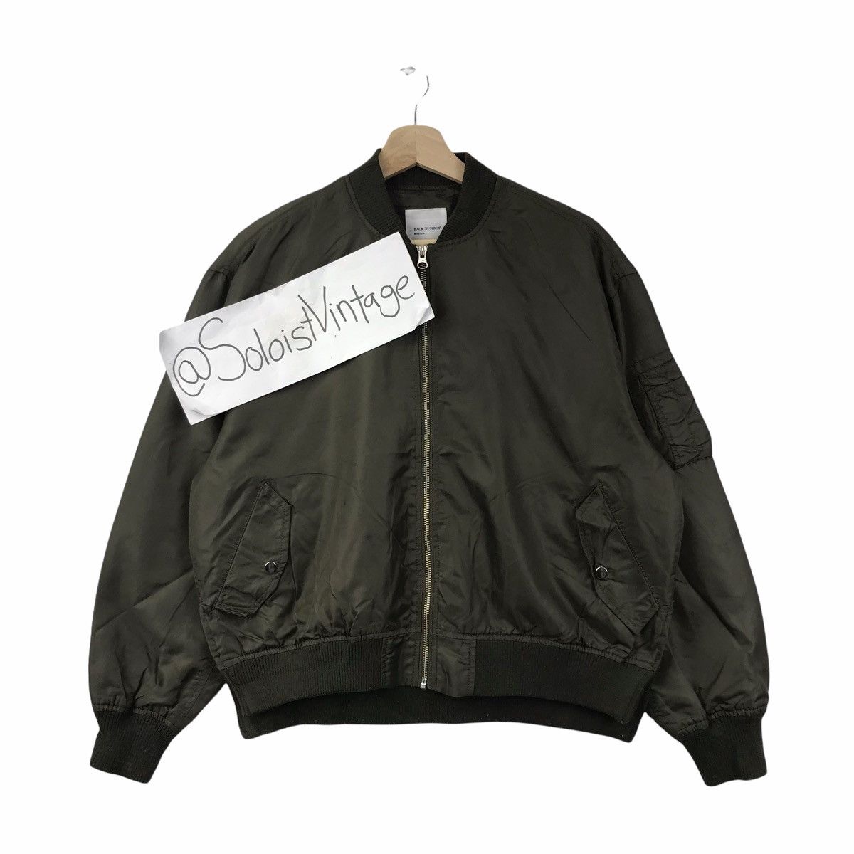 BACK NUMBER Japanese Brand Flight Bomber Jacket
