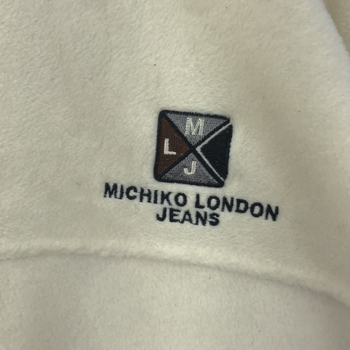 Michiko Koshino London MICHIKO LONDON JEANS England Designer Zipper Fleece Jacket Size US L / EU 52-54 / 3 - 3 Thumbnail