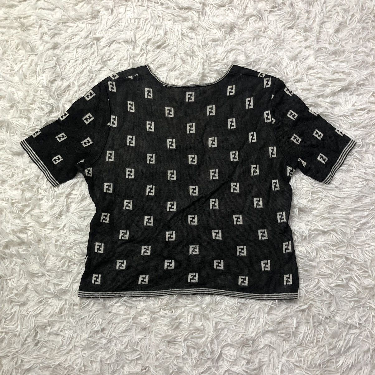 Fendi FENDI Vintage Monogram Crop Top Women's Size S / US 4 / IT 40 - 2 Thumbnail