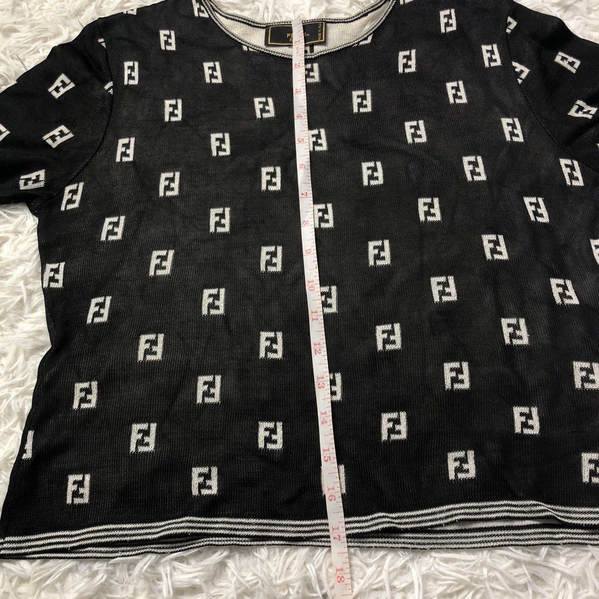 Fendi FENDI Vintage Monogram Crop Top Women's Size S / US 4 / IT 40 - 8 Thumbnail