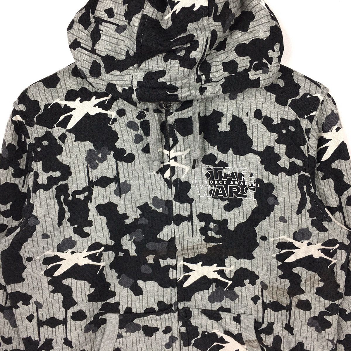 Star Wars × Uniqlo STAR WARS X UNIQLO OverPrint Movie Black Hoodie Sweatshirt Size US L / EU 52-54 / 3 - 3 Thumbnail