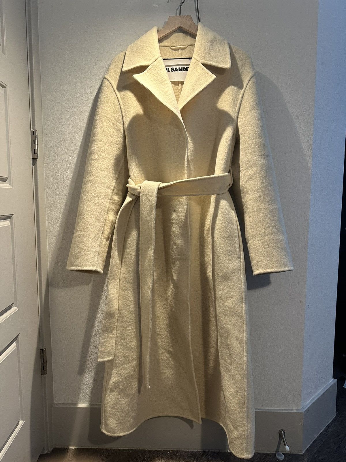 Jil Sander Belted Double-Breasted Coat Size M / US 6-8 / IT 42-44 - 1 Thumbnail