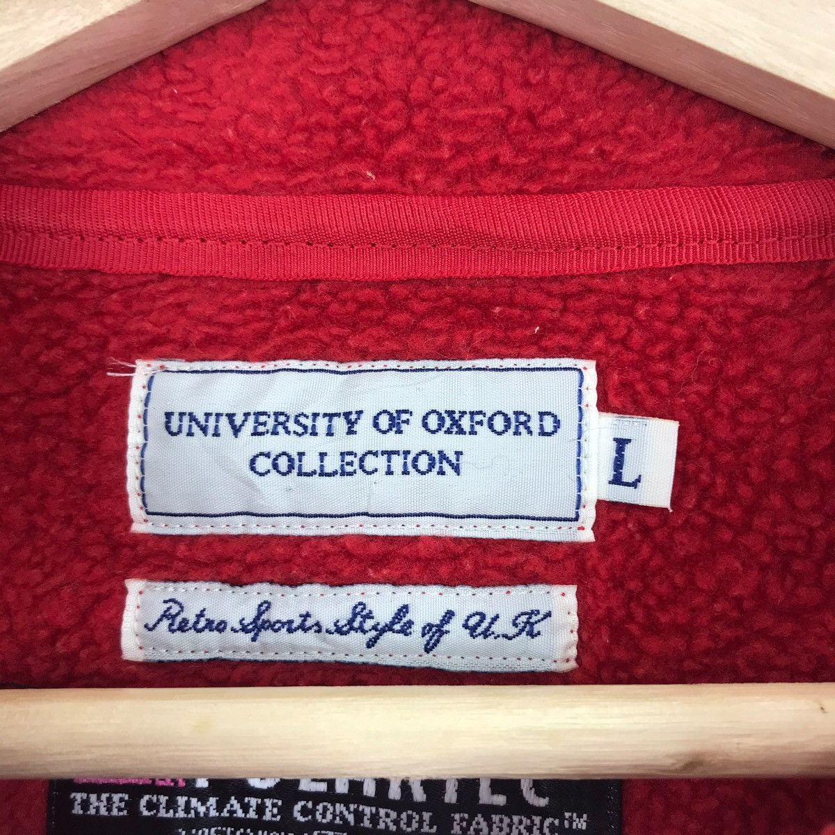 Vintage Vintage OXFORD UNIVERSITY POLARTEC Retro Fleece Sweatshirt Size US L / EU 52-54 / 3 - 4 Thumbnail