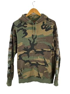 Brown camo hotsell supreme hoodie