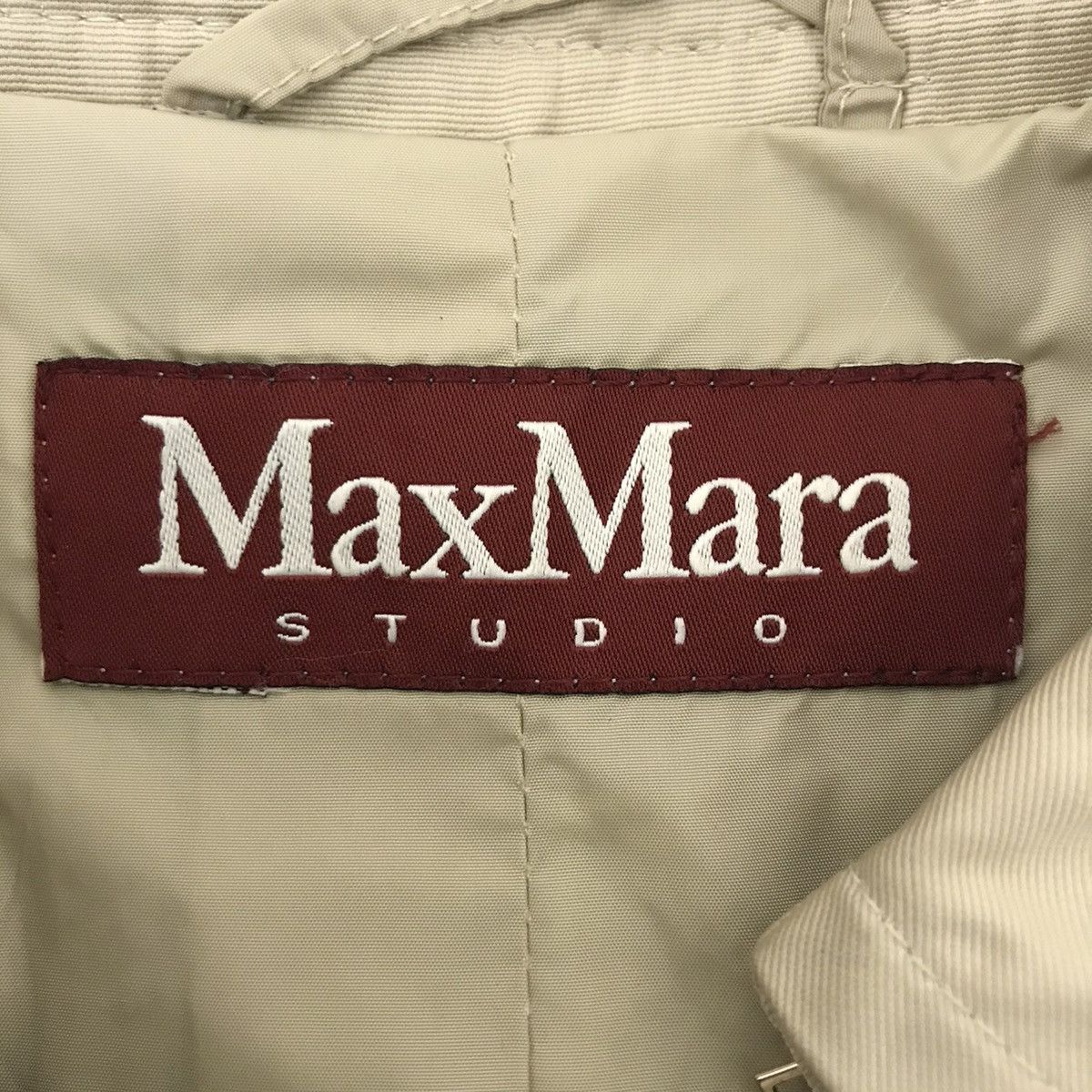 Max Mara MAX MARA STUDIO Italy Long Coat Overcoat Trench Jacket Size ONE SIZE - 3 Thumbnail