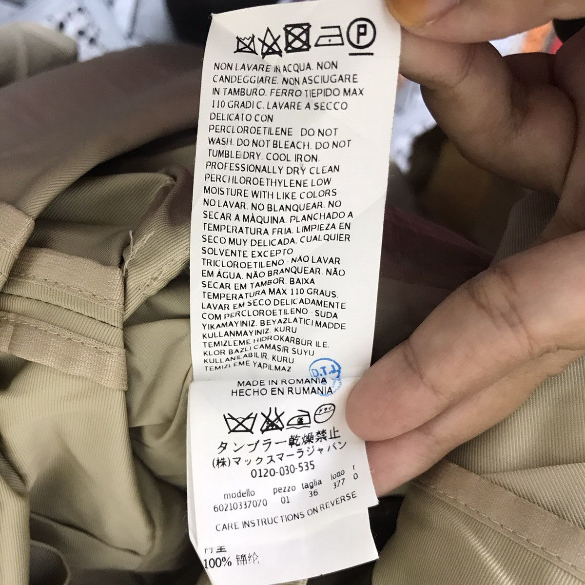 Max Mara MAX MARA STUDIO Italy Long Coat Overcoat Trench Jacket Size ONE SIZE - 6 Thumbnail