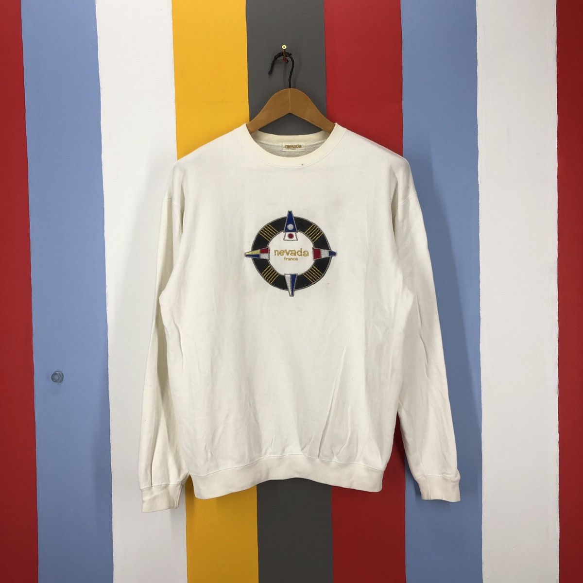 Vintage Vintage NEVADA FRANCE Crew Neck Sweatshirt #1073/AL Size US M / EU 48-50 / 2 - 1 Preview