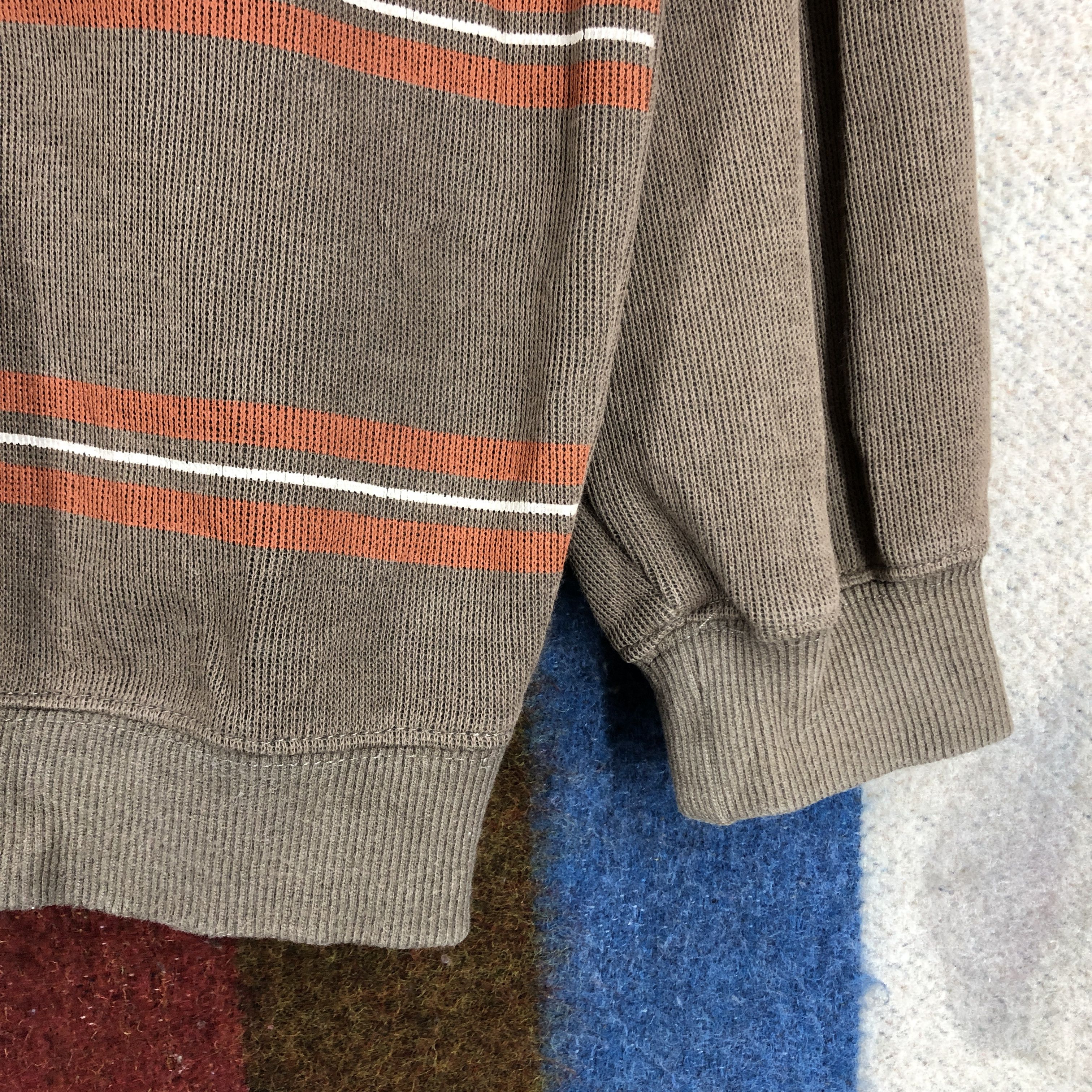 Gianni Valentino GIANNI VALENTINO Stripe Sweatshirt Turtle Neck #2769-100 Size US M / EU 48-50 / 2 - 4 Thumbnail