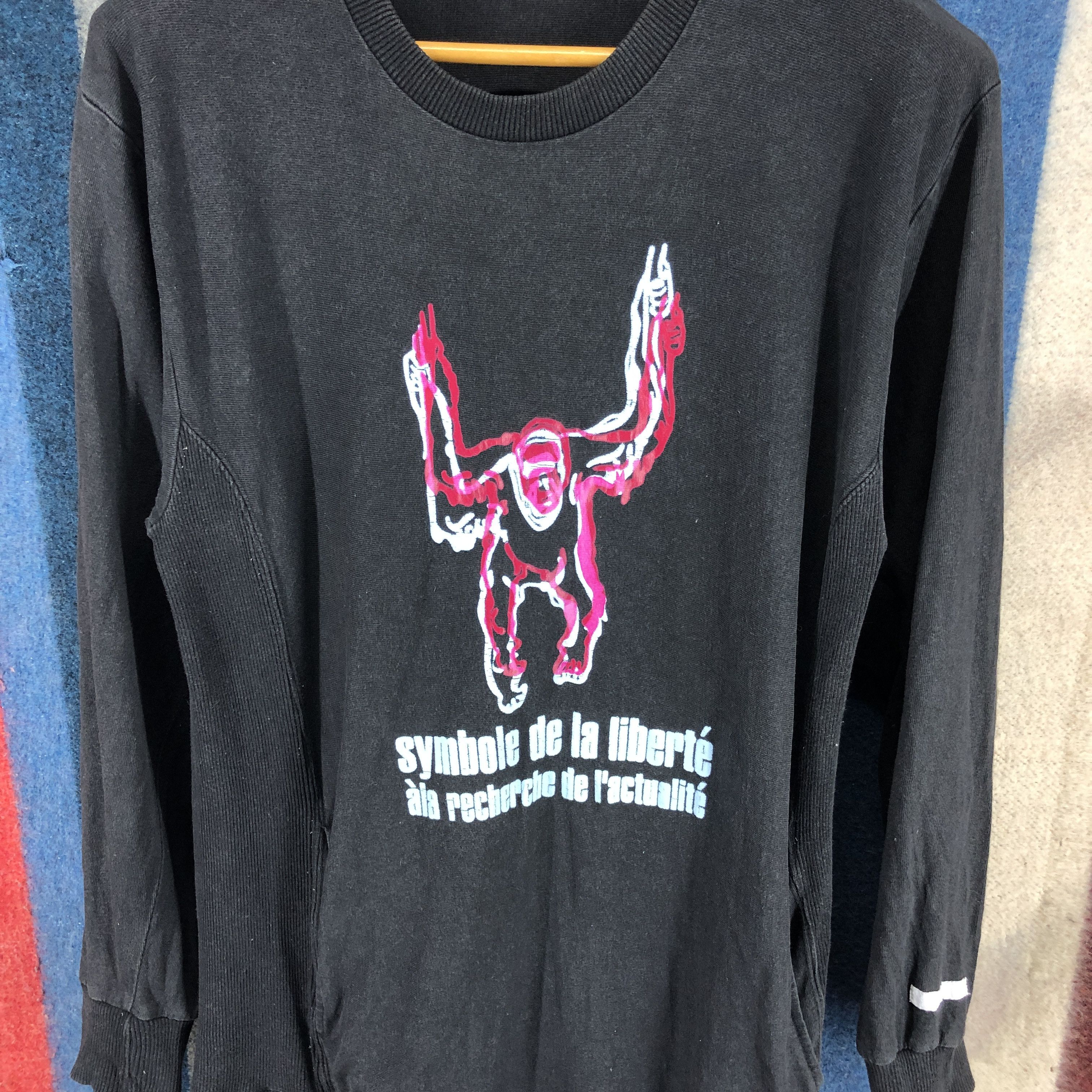 Japanese Brand Symbole De La Liberte by FREEBEAT Sweatshirt #0433/R Size US S / EU 44-46 / 1 - 2 Thumbnail