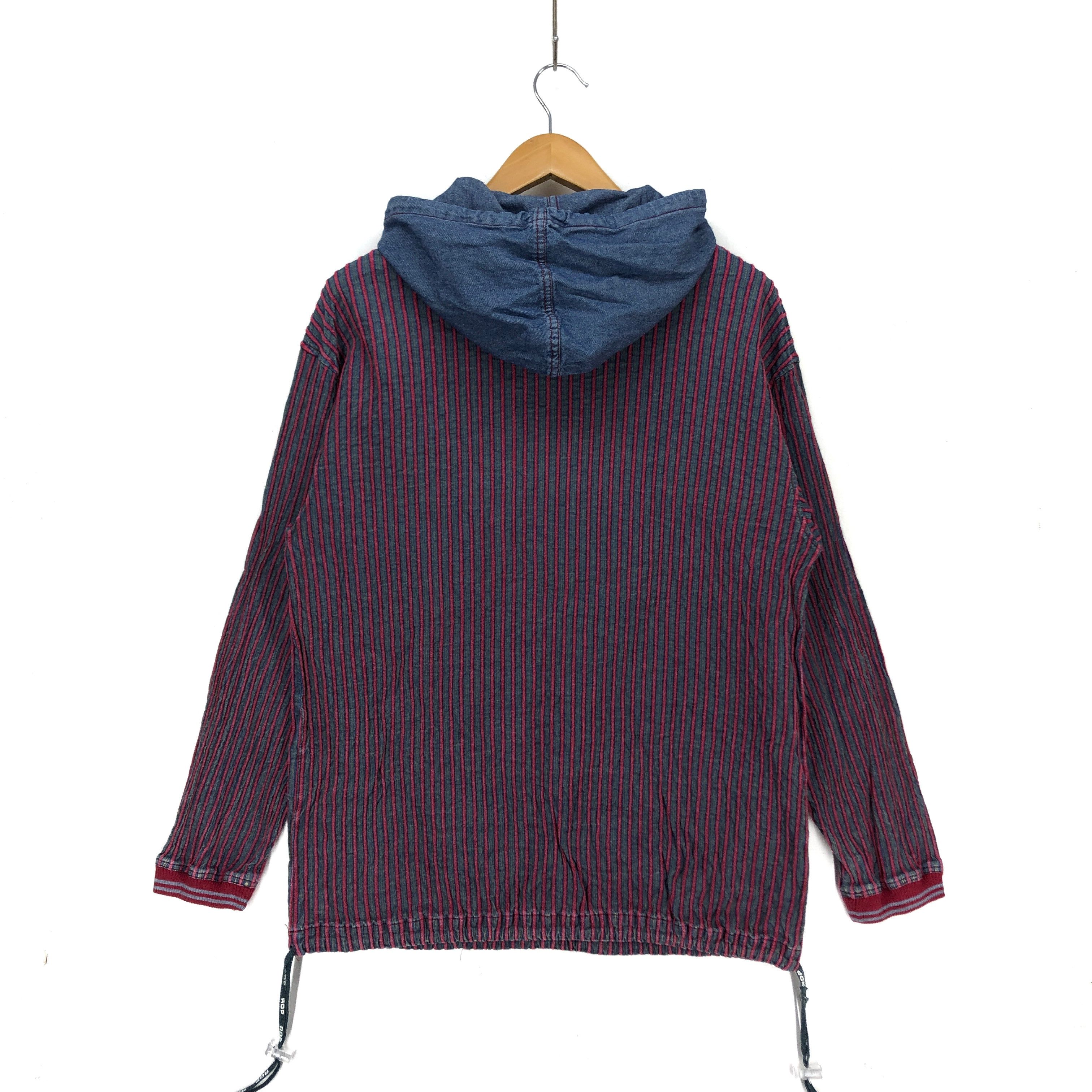 Japanese Brand ROUX DI PERFE Stripe Hoodie #1653-61 Size US M / EU 48-50 / 2 - 7 Thumbnail