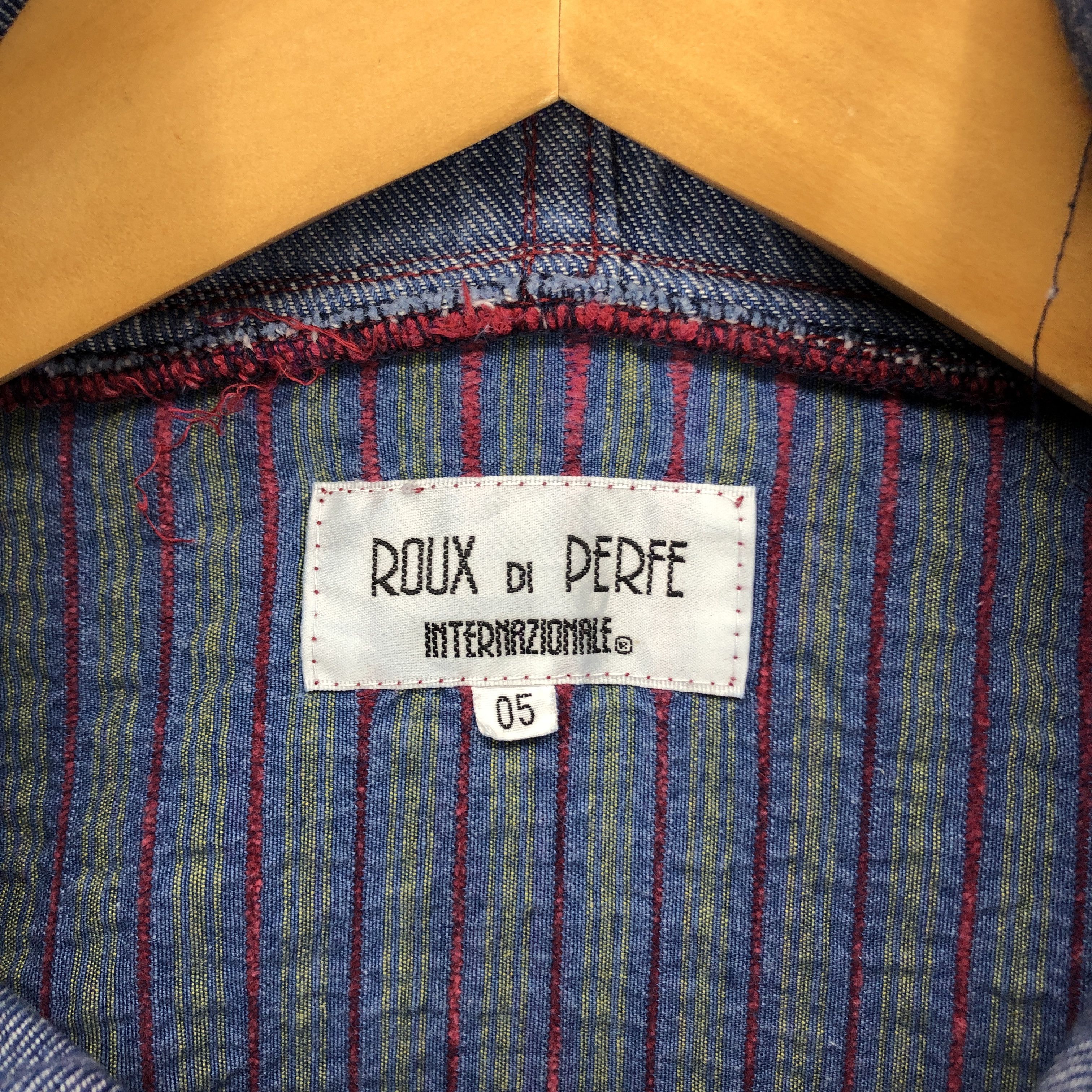 Japanese Brand ROUX DI PERFE Stripe Hoodie #1653-61 Size US M / EU 48-50 / 2 - 6 Thumbnail