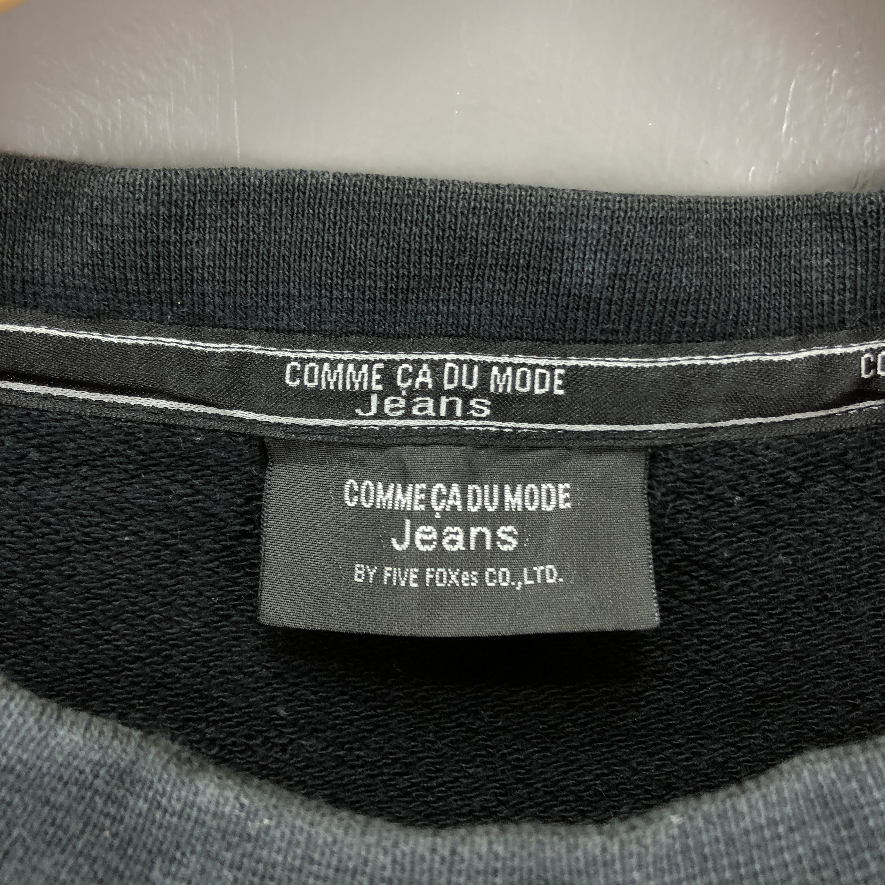 Japanese Brand COMME CA DU MODE by FIVES FOXes Sweatshirt #0847/AE Size US M / EU 48-50 / 2 - 4 Thumbnail
