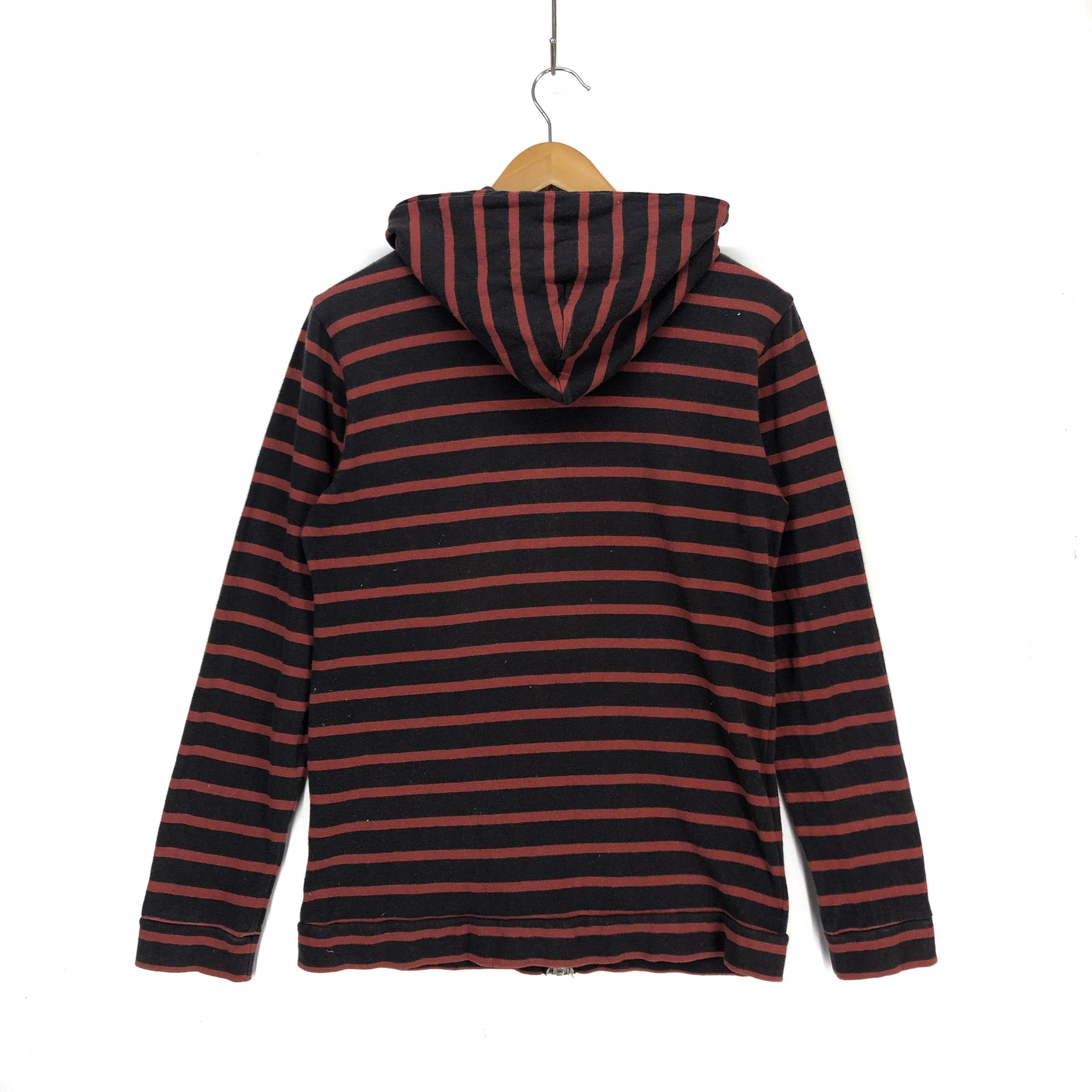 Japanese Brand QUADRO Stripe Zipper Hoodie #1367-48 Size US S / EU 44-46 / 1 - 3 Thumbnail