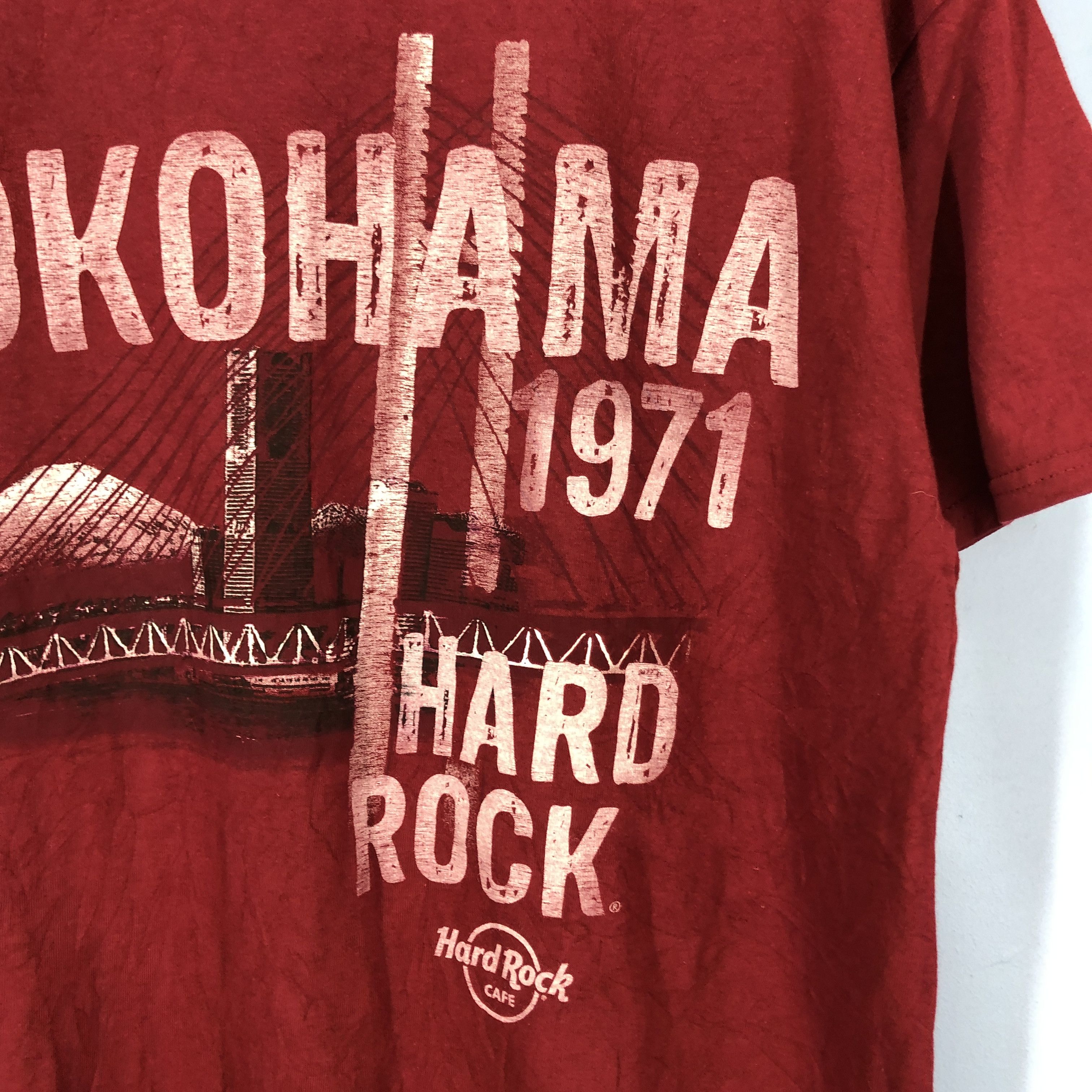 Hard Rock Cafe Vintage HARD ROCK CAFE YOKOHAMA 1971 T Shirt #1020/AJ Size US L / EU 52-54 / 3 - 3 Thumbnail