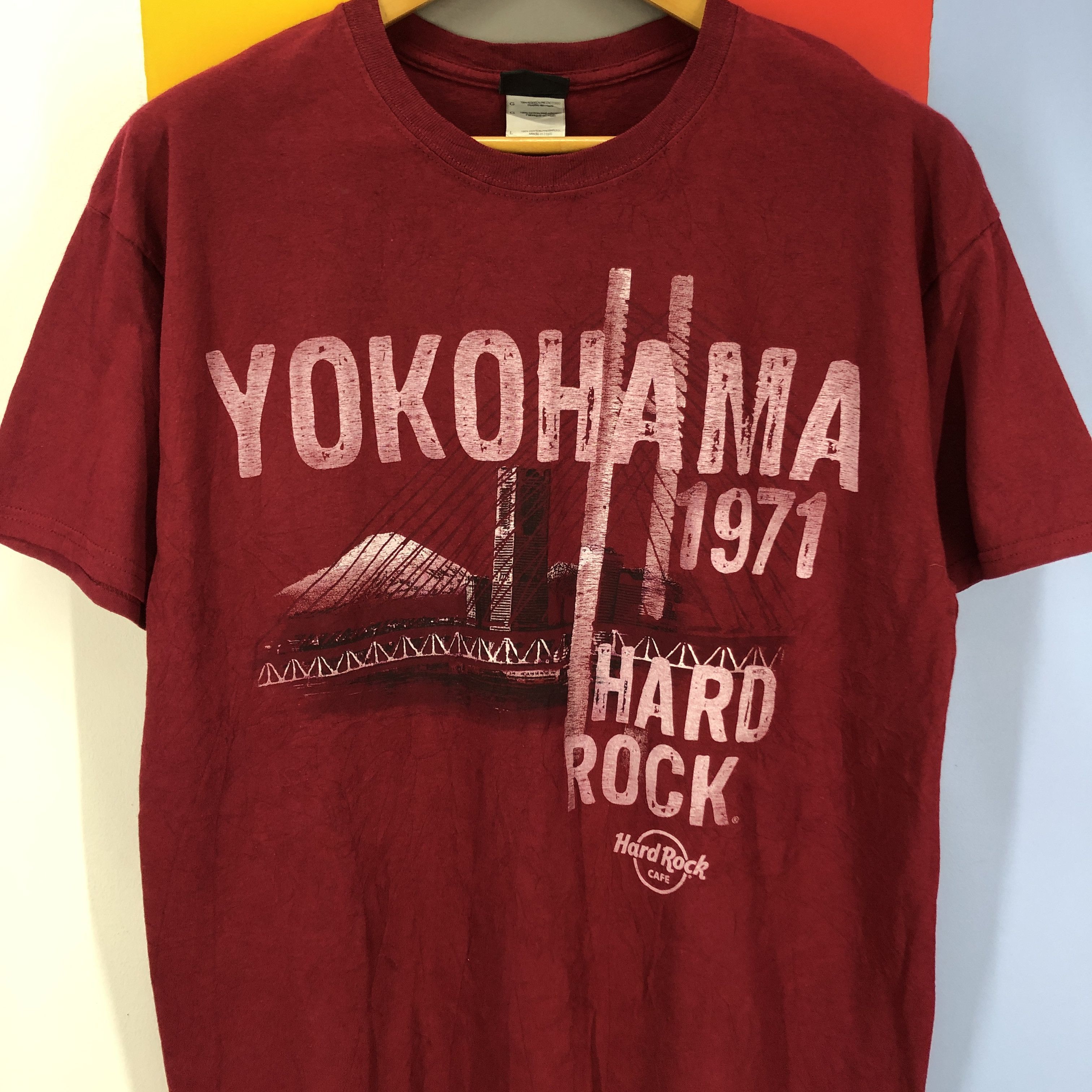 Hard Rock Cafe Vintage HARD ROCK CAFE YOKOHAMA 1971 T Shirt #1020/AJ Size US L / EU 52-54 / 3 - 2 Thumbnail