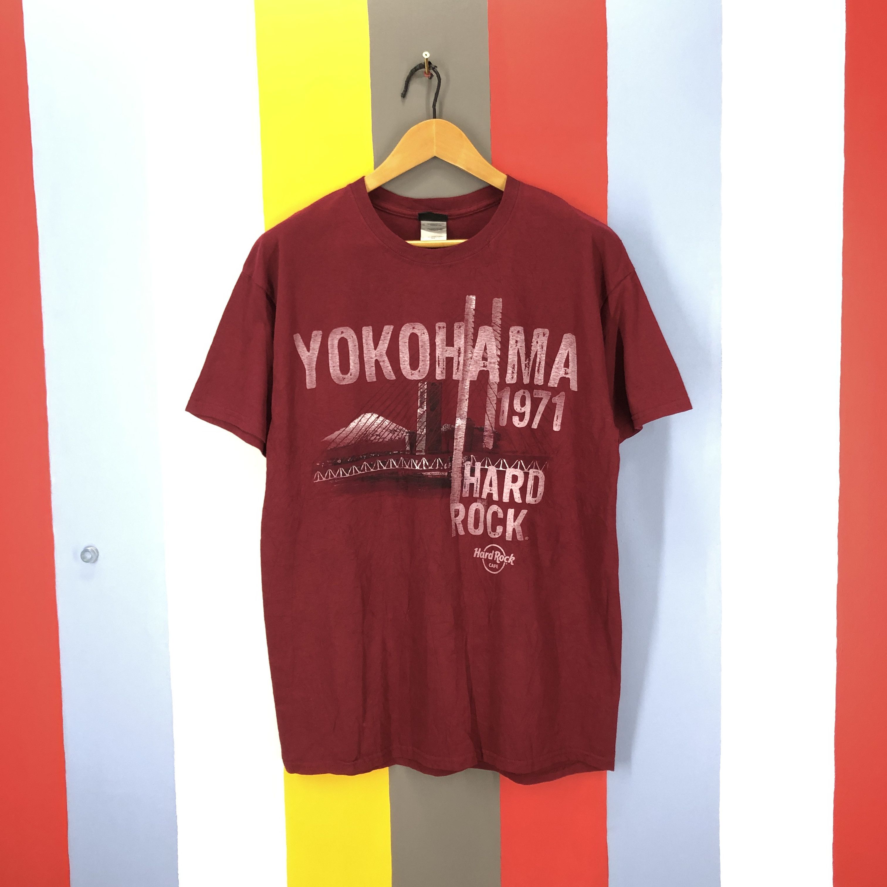 Hard Rock Cafe Vintage HARD ROCK CAFE YOKOHAMA 1971 T Shirt #1020/AJ Size US L / EU 52-54 / 3 - 1 Thumbnail