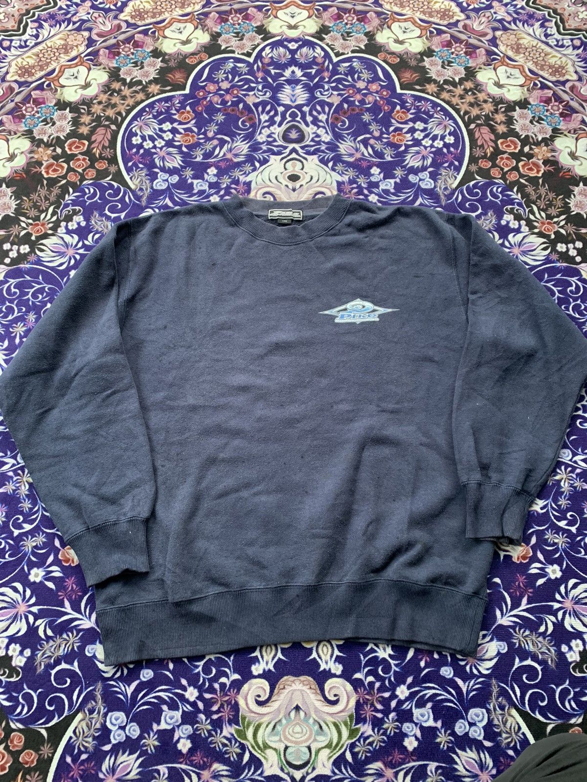 Japanese Brand Faded Piko Hawaiian LongBoard Wear Sweatshirt Size US L / EU 52-54 / 3 - 1 Thumbnail