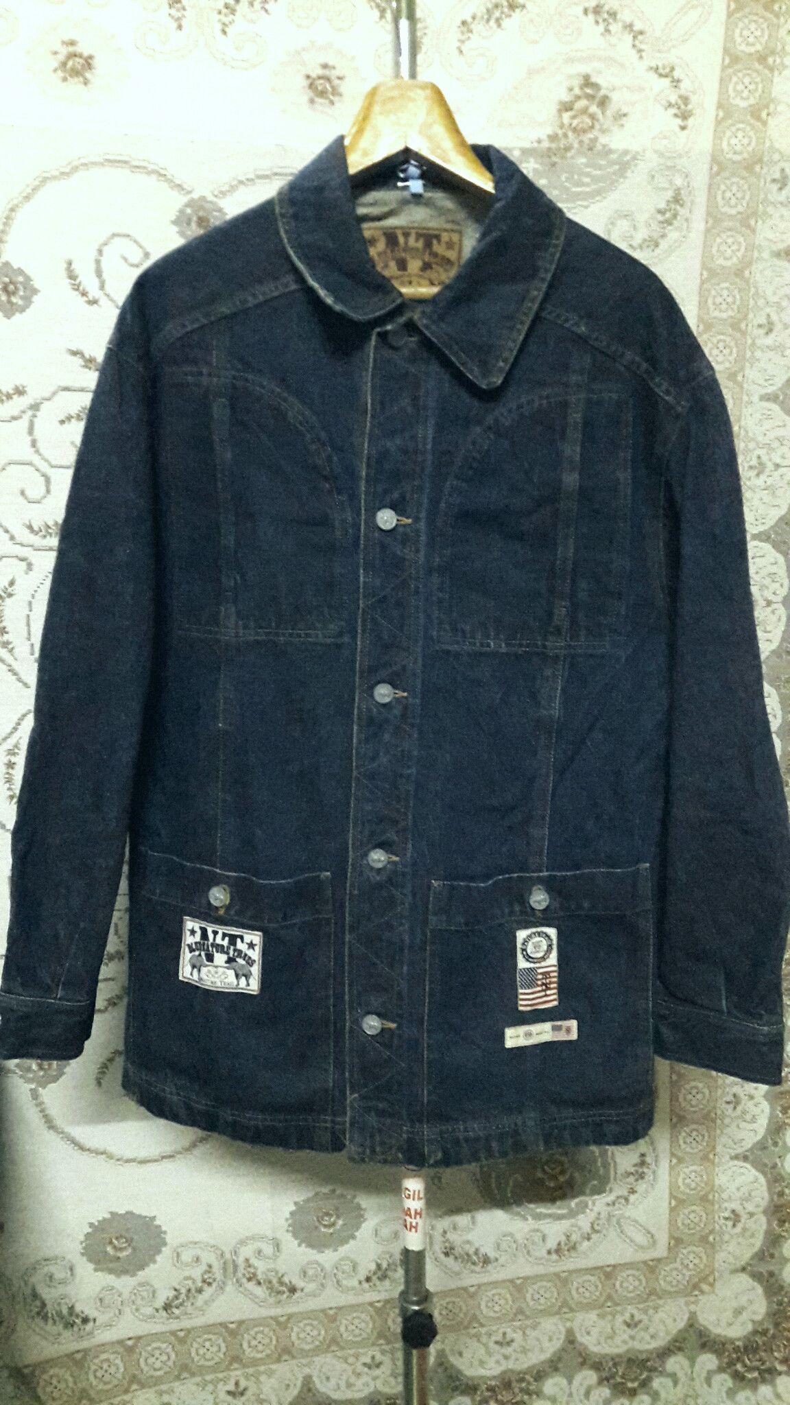 image of Engineered Garments x Pink House Vintage Nature Trues X Pink House Workwear Denim Engineer in Dark 