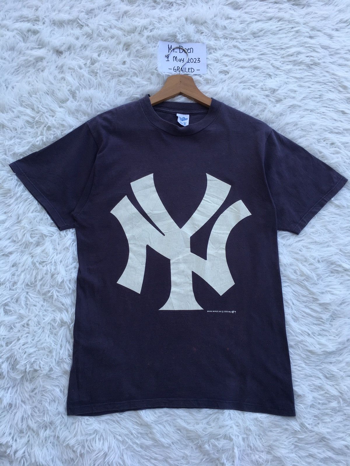 MLB Vintage MLB New York Yankees Big Logo Tshirt Size US S / EU 44-46 / 1 - 1 Thumbnail