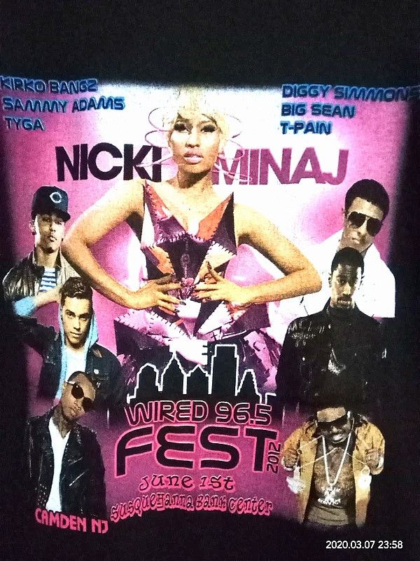 Band Tees Wired Fest Nicki Minaj Big Sean Diggy Simmon T-Pain Size US L / EU 52-54 / 3 - 3 Thumbnail