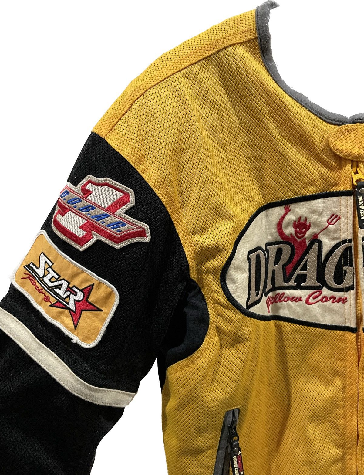 YELLOW CORN Yellow Corn Dragster Racing Jacket 🔥RARE Hell Design Size L / US 10 / IT 46 - 2 Thumbnail