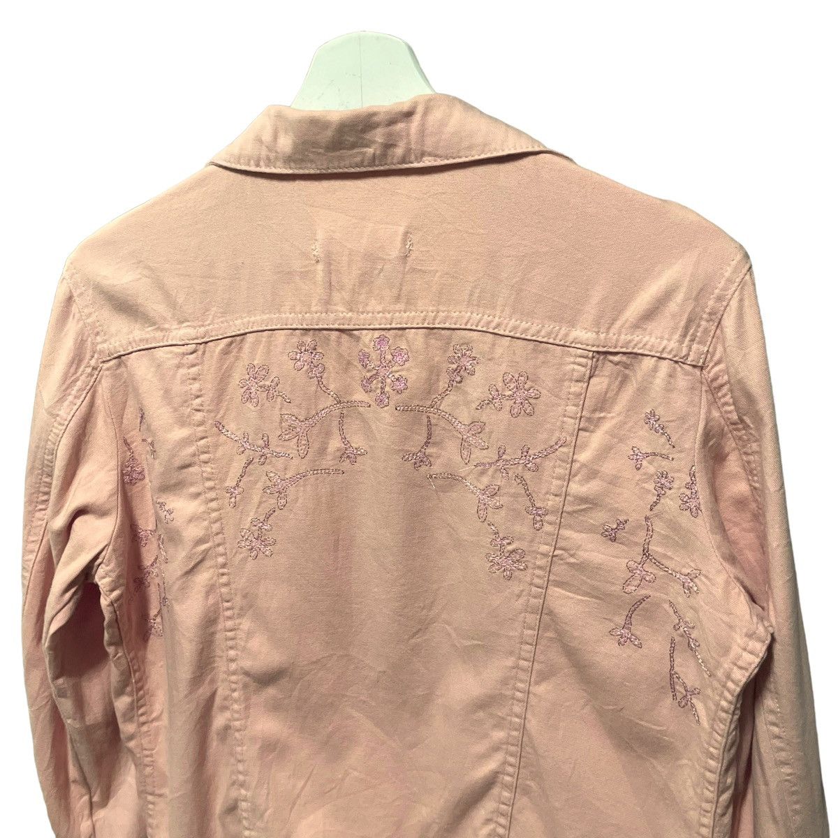 Fendi 💥 FENDI JEANS FLORAL EMBROIDERY TRUCKER JACKET Size M / US 6-8 / IT 42-44 - 10 Thumbnail