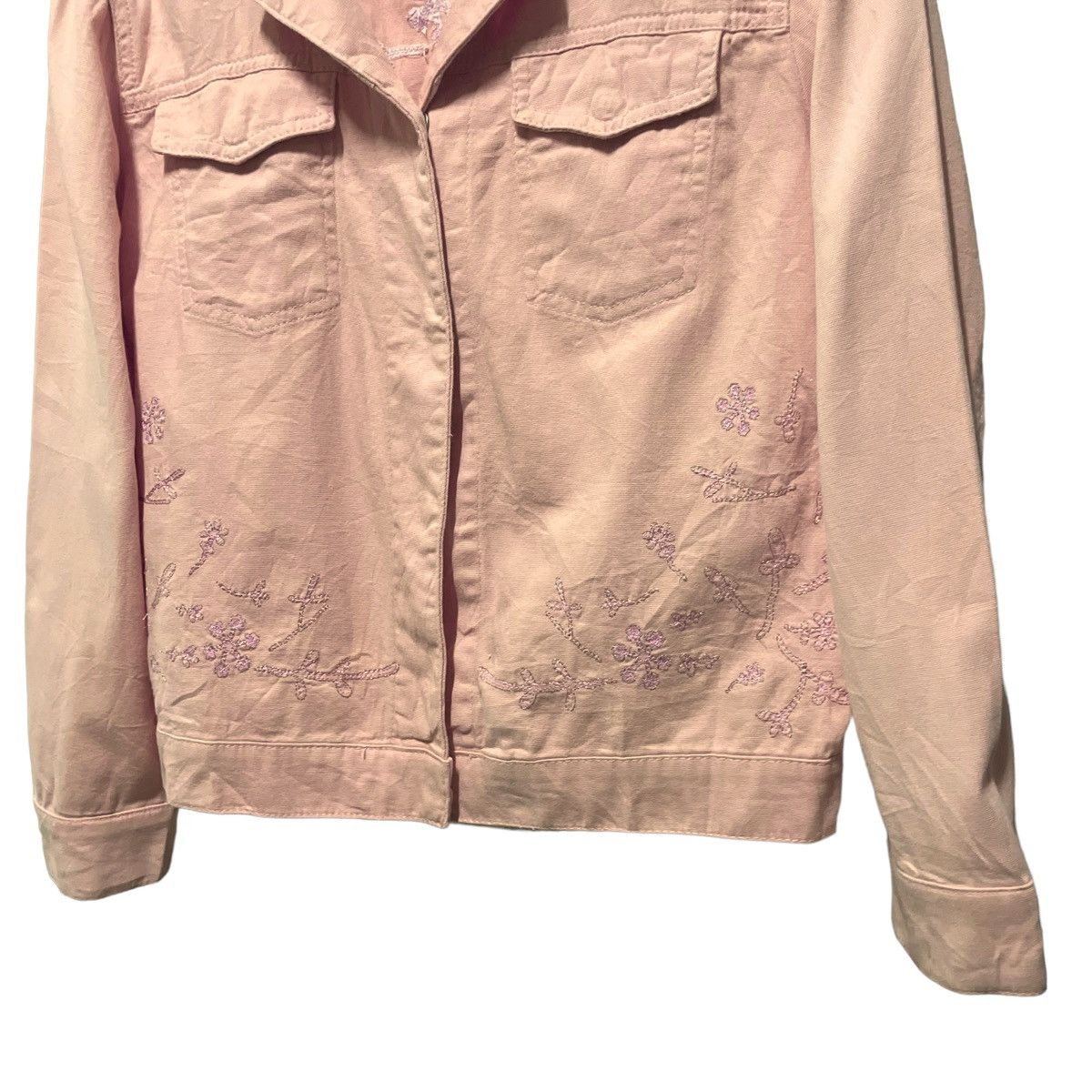 Fendi 💥 FENDI JEANS FLORAL EMBROIDERY TRUCKER JACKET Size M / US 6-8 / IT 42-44 - 7 Thumbnail