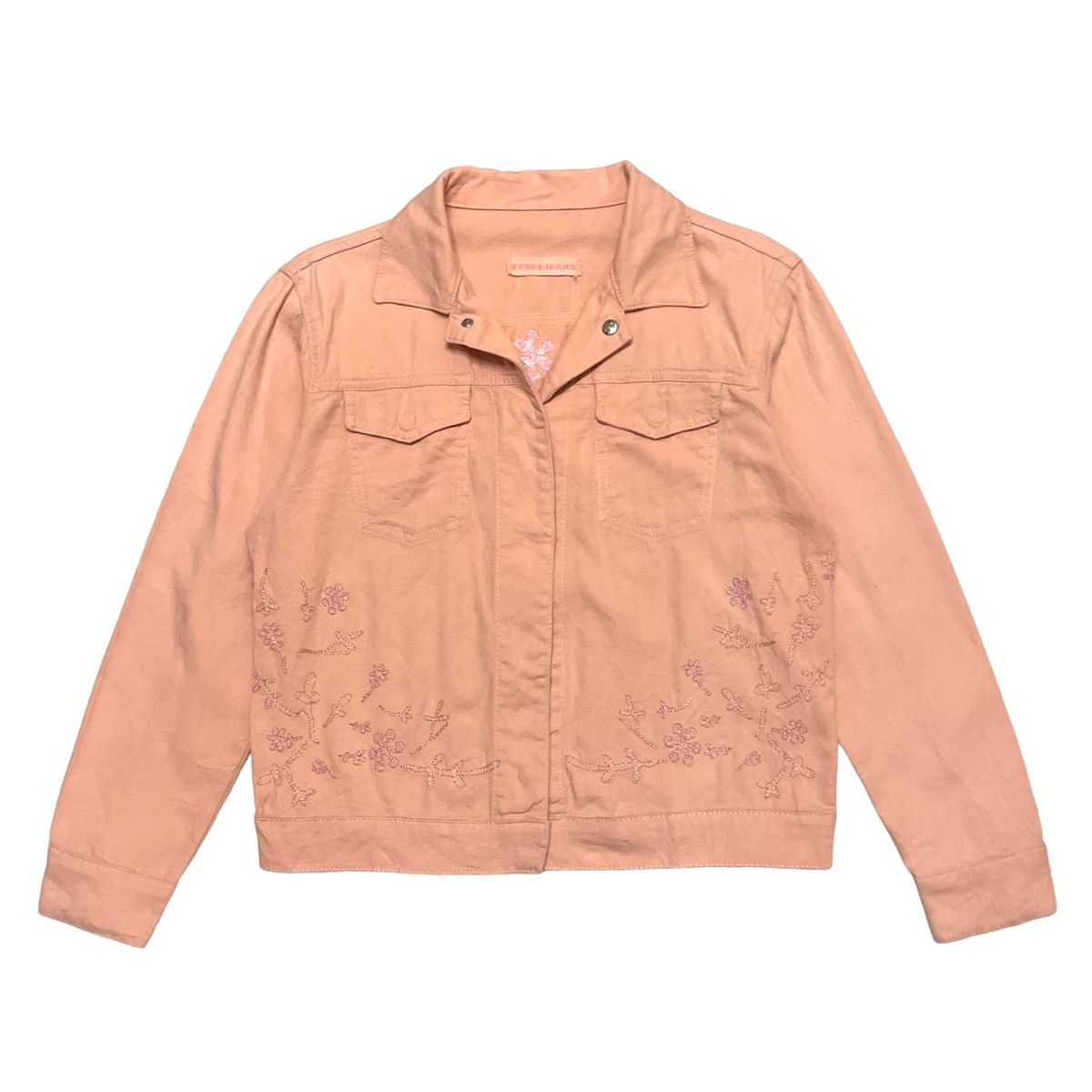 Fendi 💥 FENDI JEANS FLORAL EMBROIDERY TRUCKER JACKET Size M / US 6-8 / IT 42-44 - 1 Thumbnail