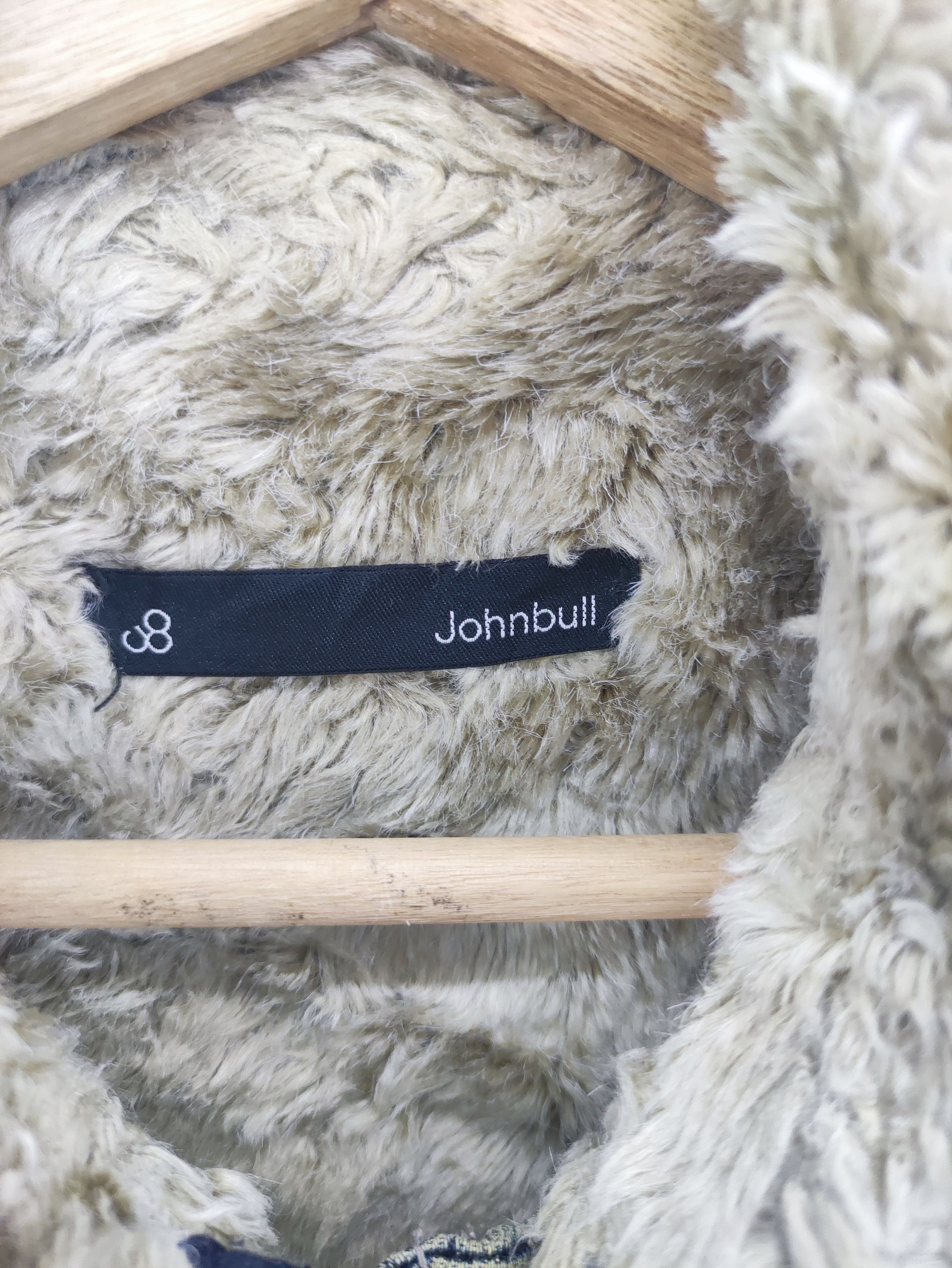 Johnbull × Vintage Vintage JohnBull Distressed Denim Jacket Lined Fleece Zipper Size US M / EU 48-50 / 2 - 5 Thumbnail