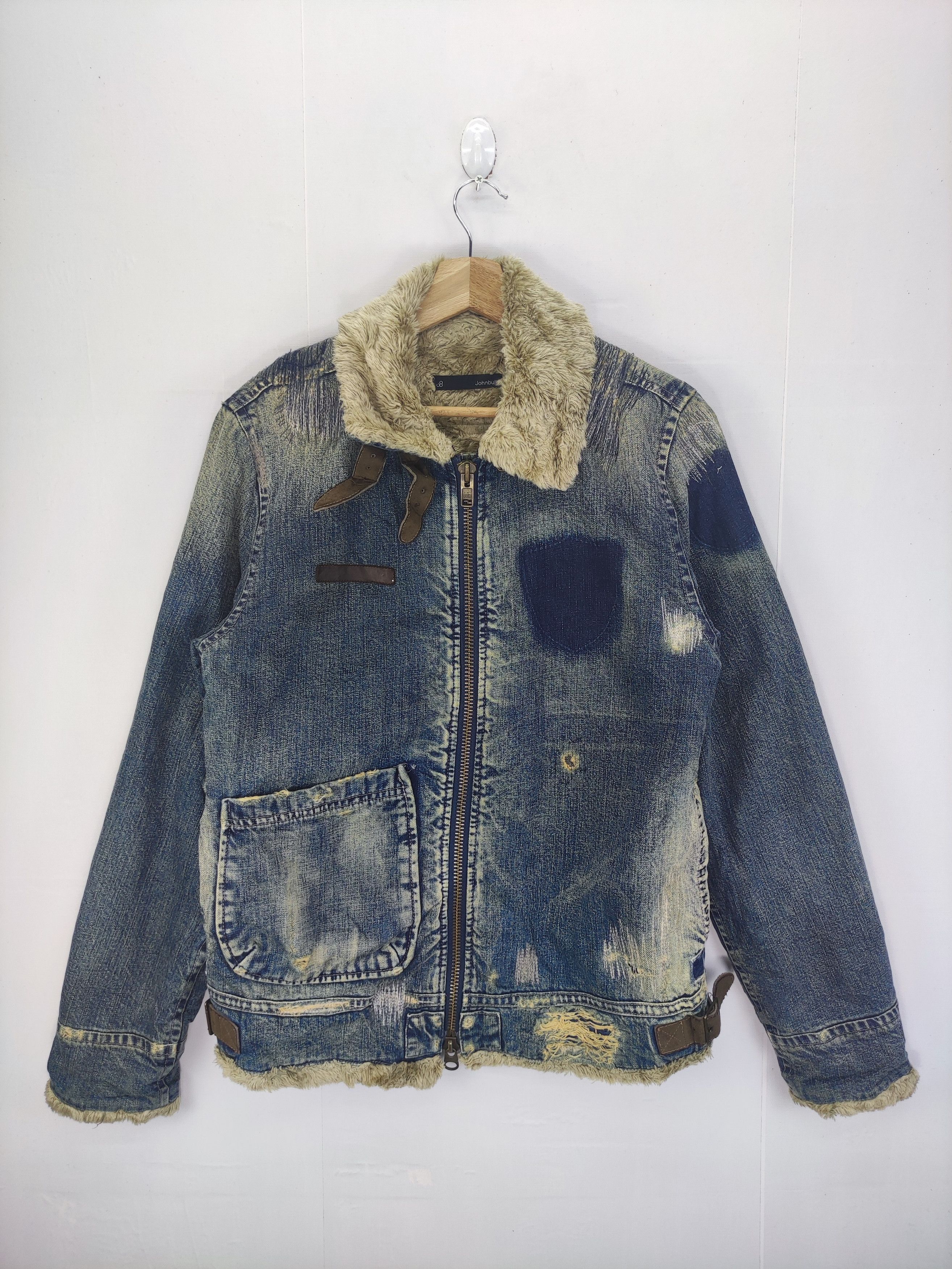 Vintage Vintage Johnbull Distressed Denim Jacket Zipper | Grailed