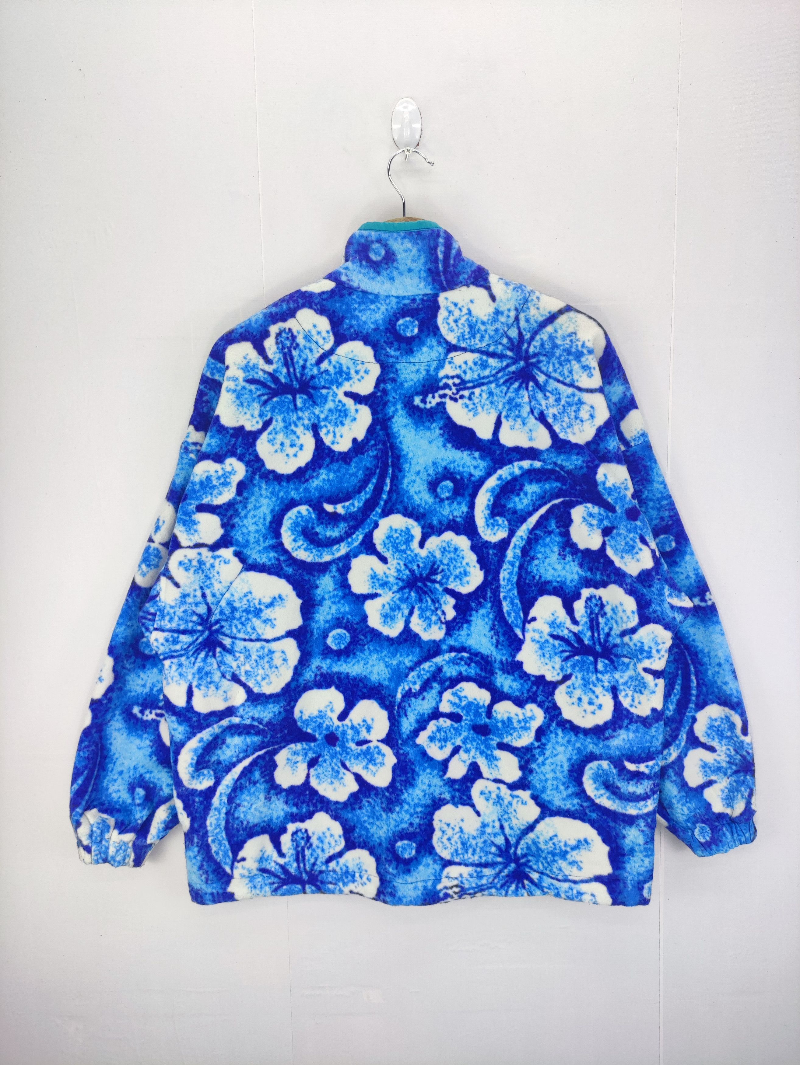 Vintage Vintage Killy Flowers Design Fleece Jacket Zipper Size XL / US 12-14 / IT 48-50 - 10 Thumbnail