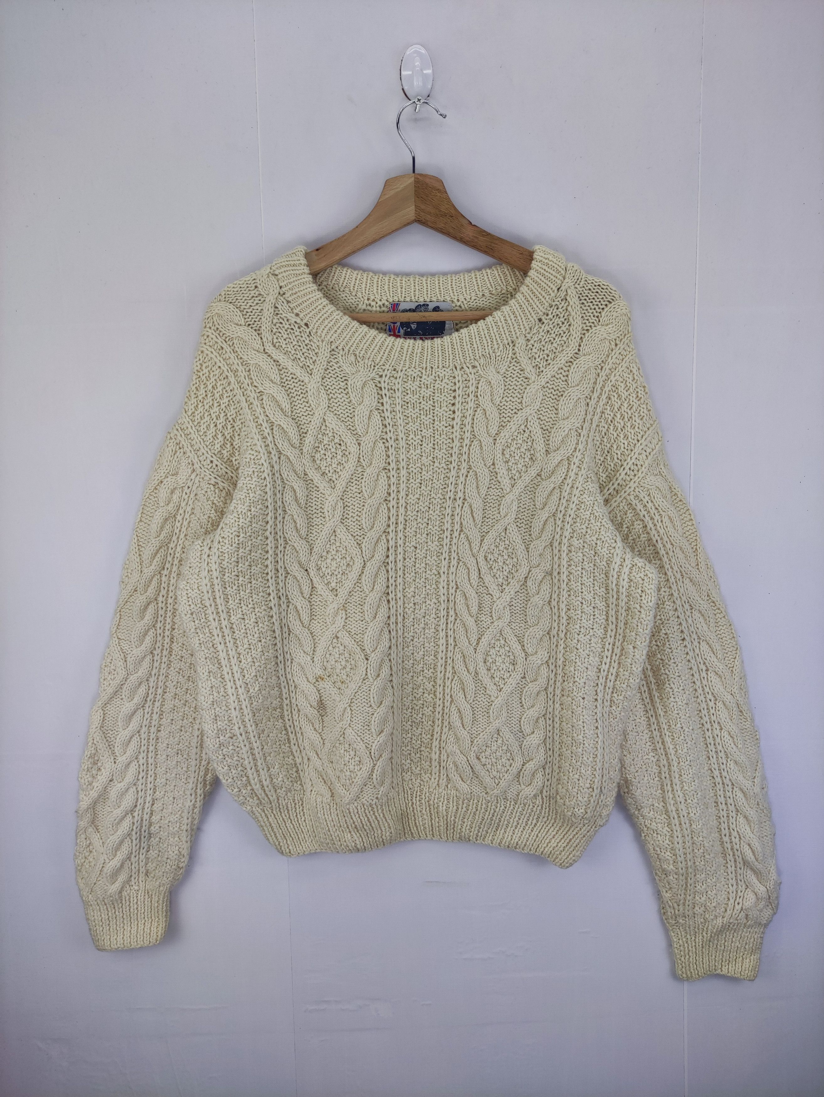 Aran Isles Knitwear Vintage Salanpia Cable Knit Sweater Jumper Size US M / EU 48-50 / 2 - 1 Thumbnail