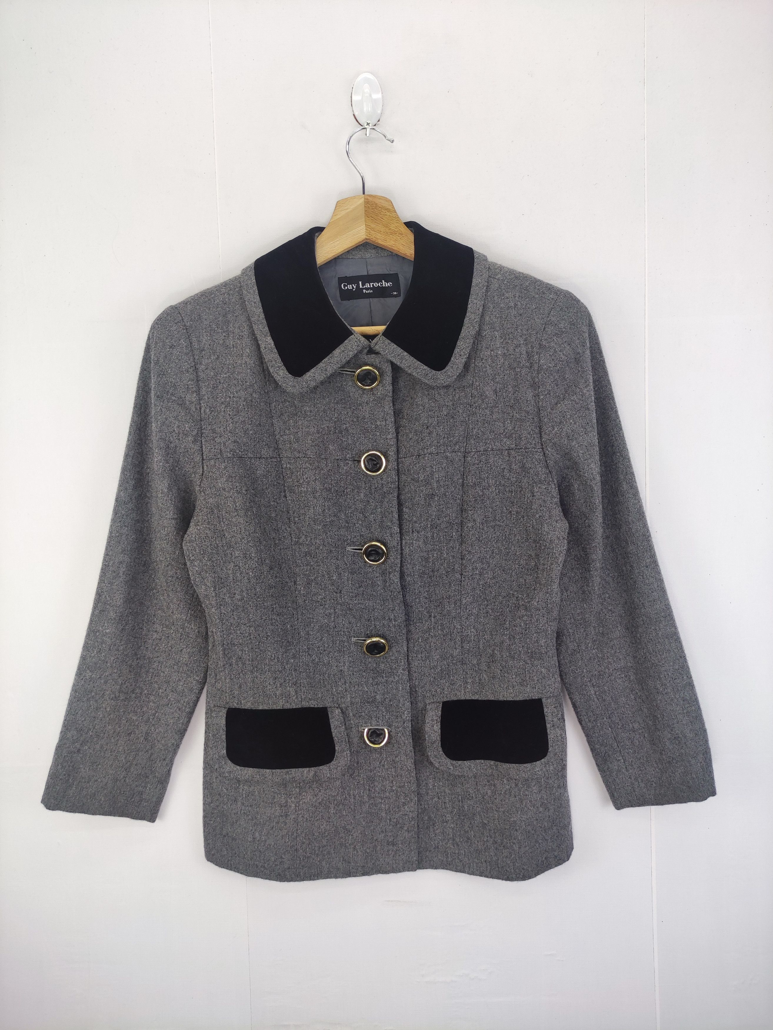 image of Vintage Guy Laroche Wool Coat Jacket, Women's (Size XS)