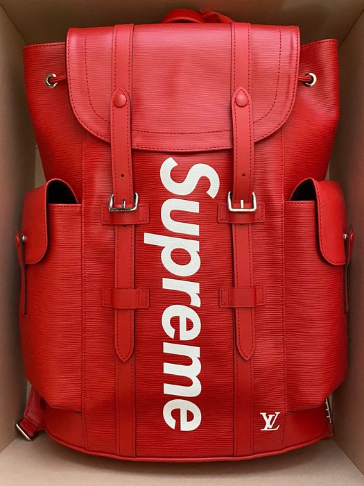 supreme christopher backpack louis vuittons