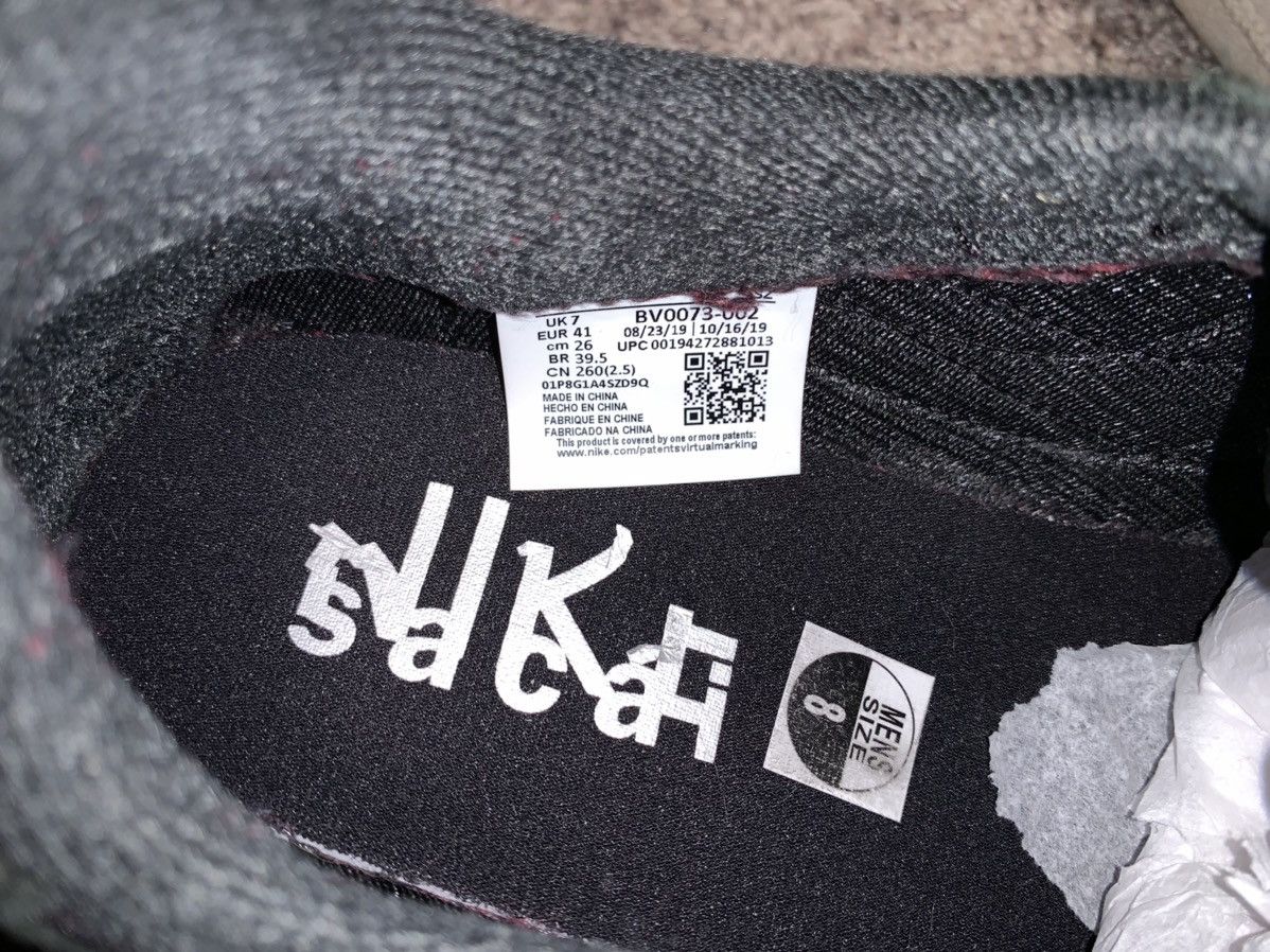 Nike × Sacai LD Waffle Black Nylon Size US 8 / EU 41 - 8 Thumbnail